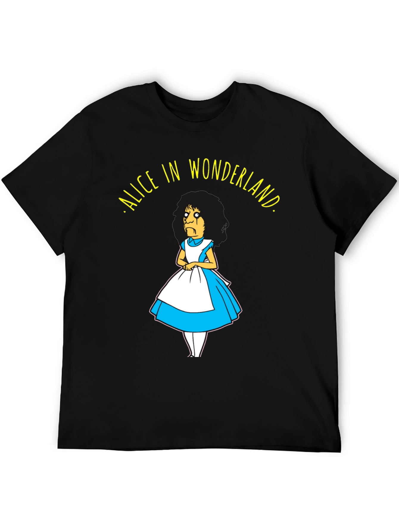 Black Bob's Burgers Alice in Wonderland T-Shirt view 5