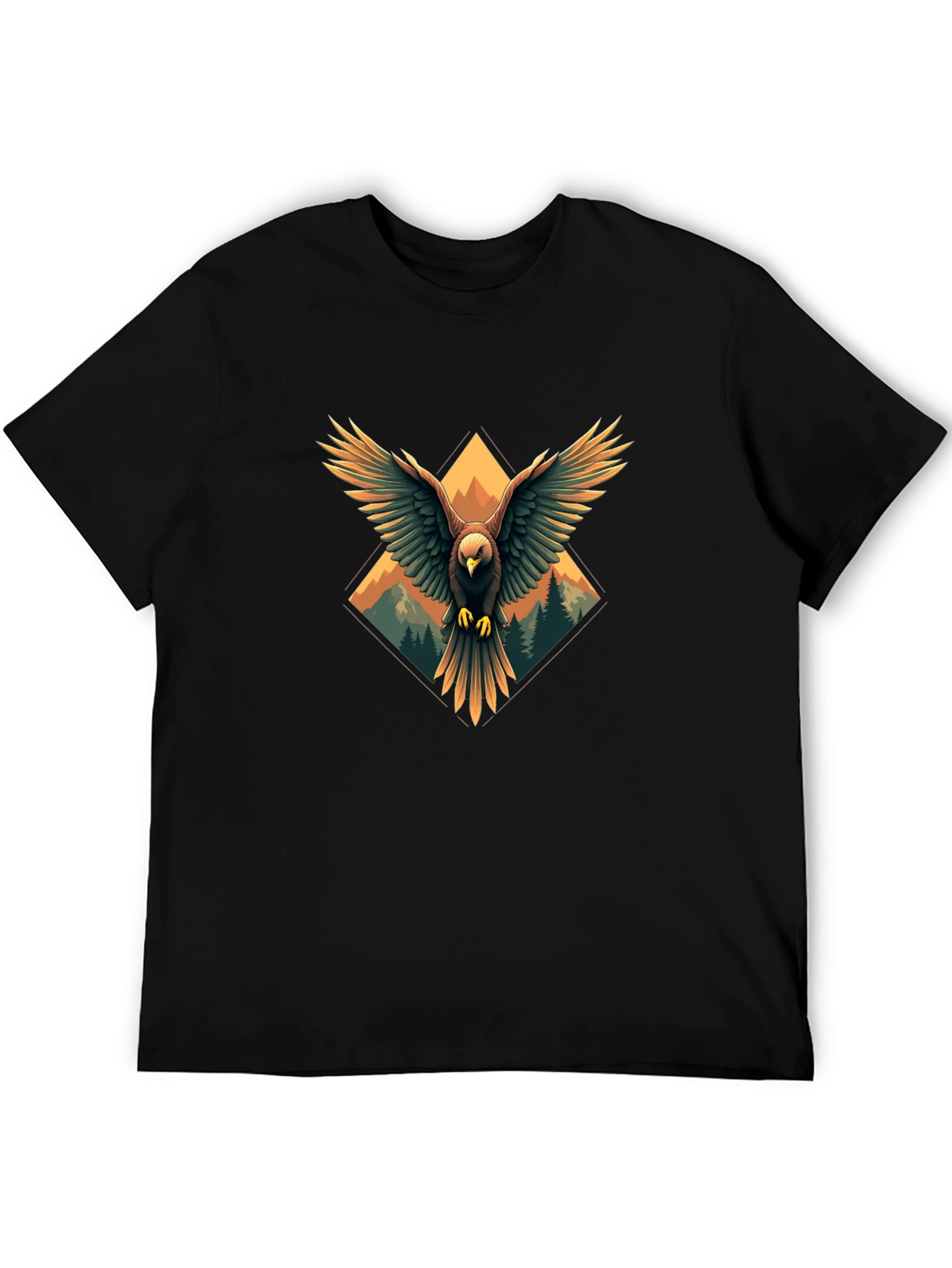 Black Eagle Graphic Tee - Black view 5