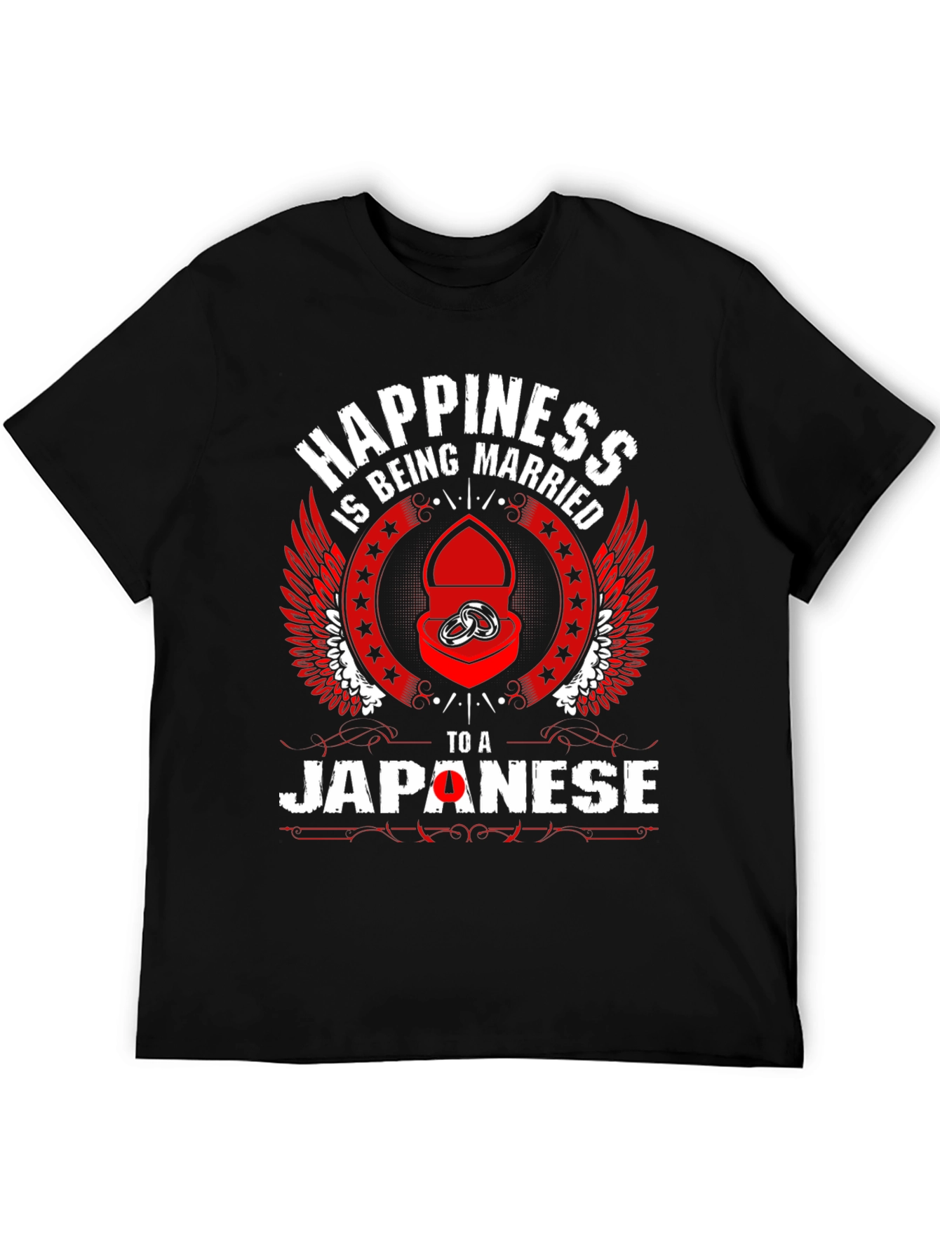 Black Happiness Being Married to a Japanese T-Shirt view 5