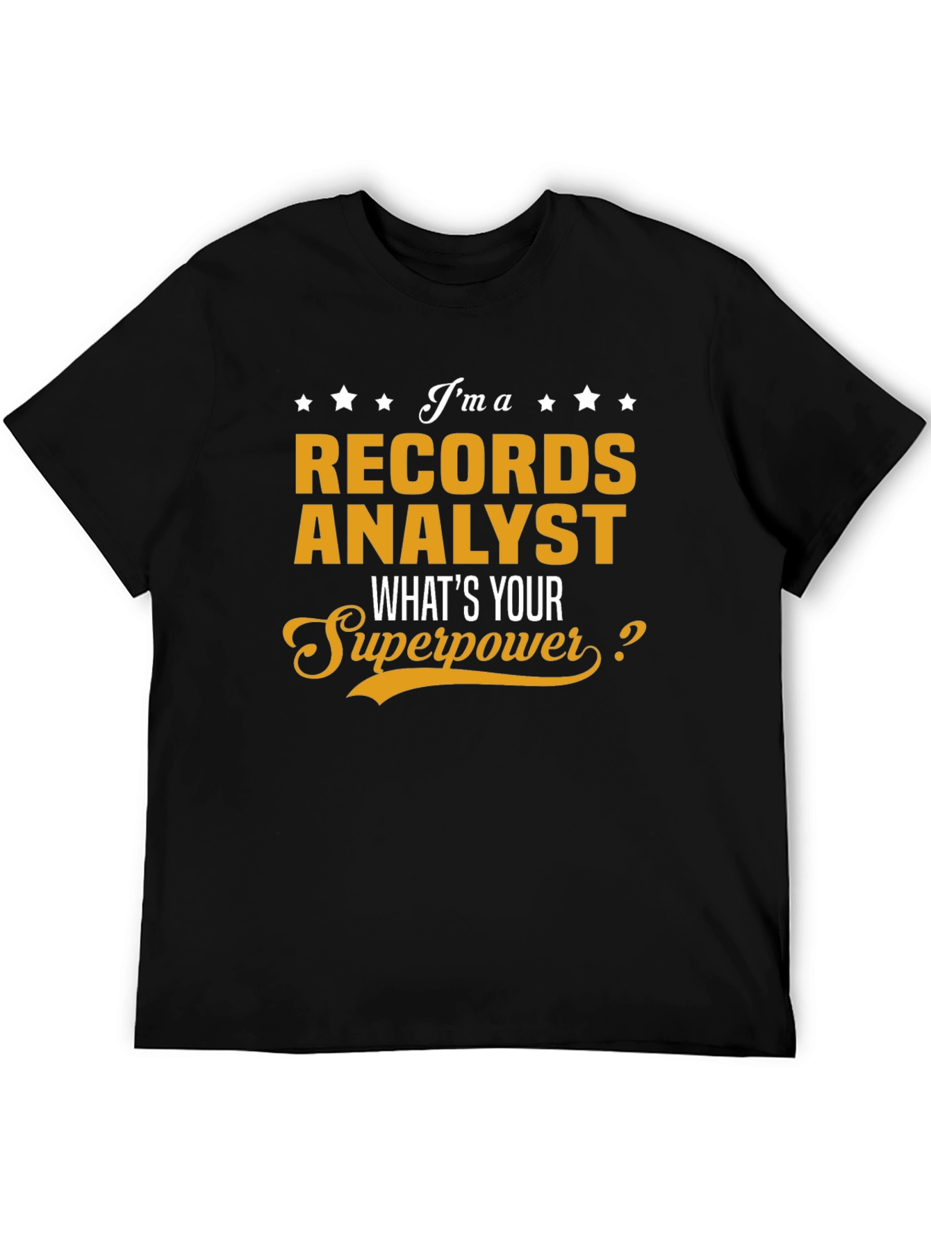 Records Analyst Superpower T-Shirt - 5