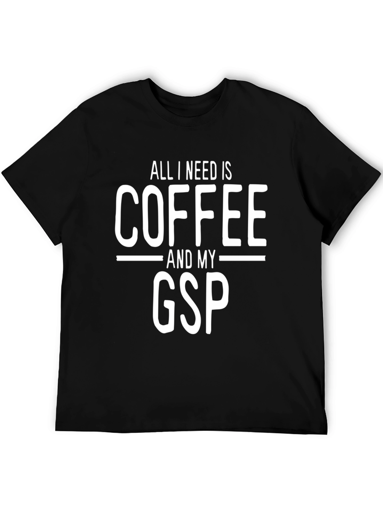 Black Coffee and GSP T-Shirt - Black Cotton Blend view 5