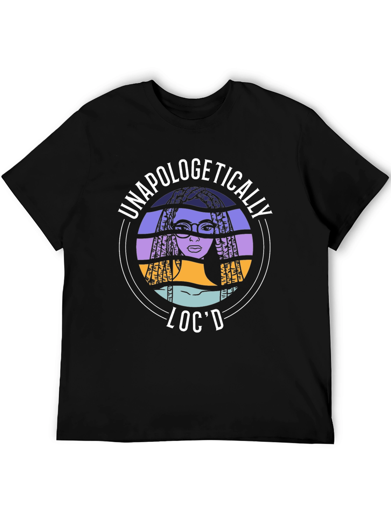 Black Unapologetically Loc'd Graphic Tee view 5