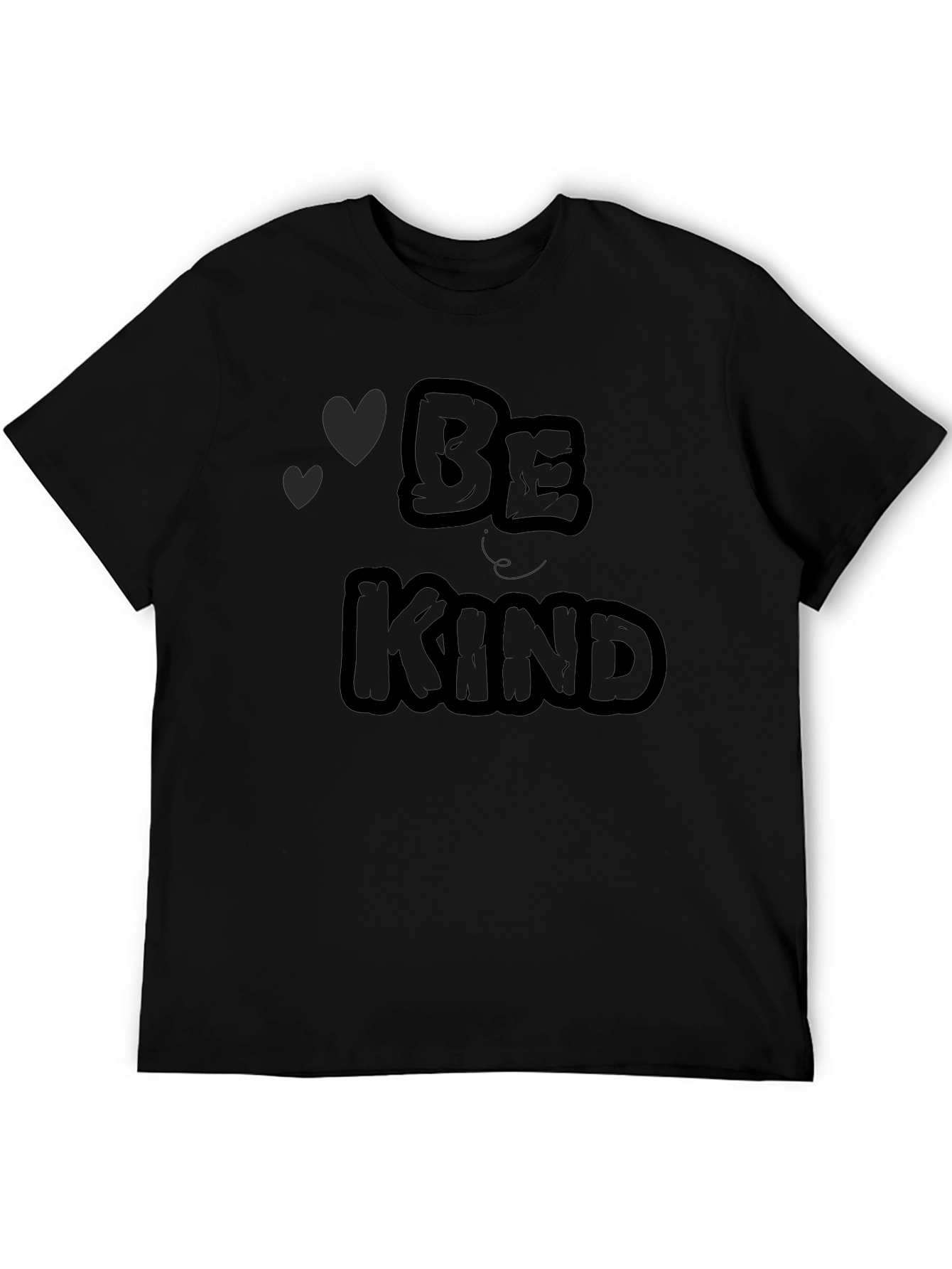 Black Be Kind Graphic Tee - Black Casual Shirt view 5