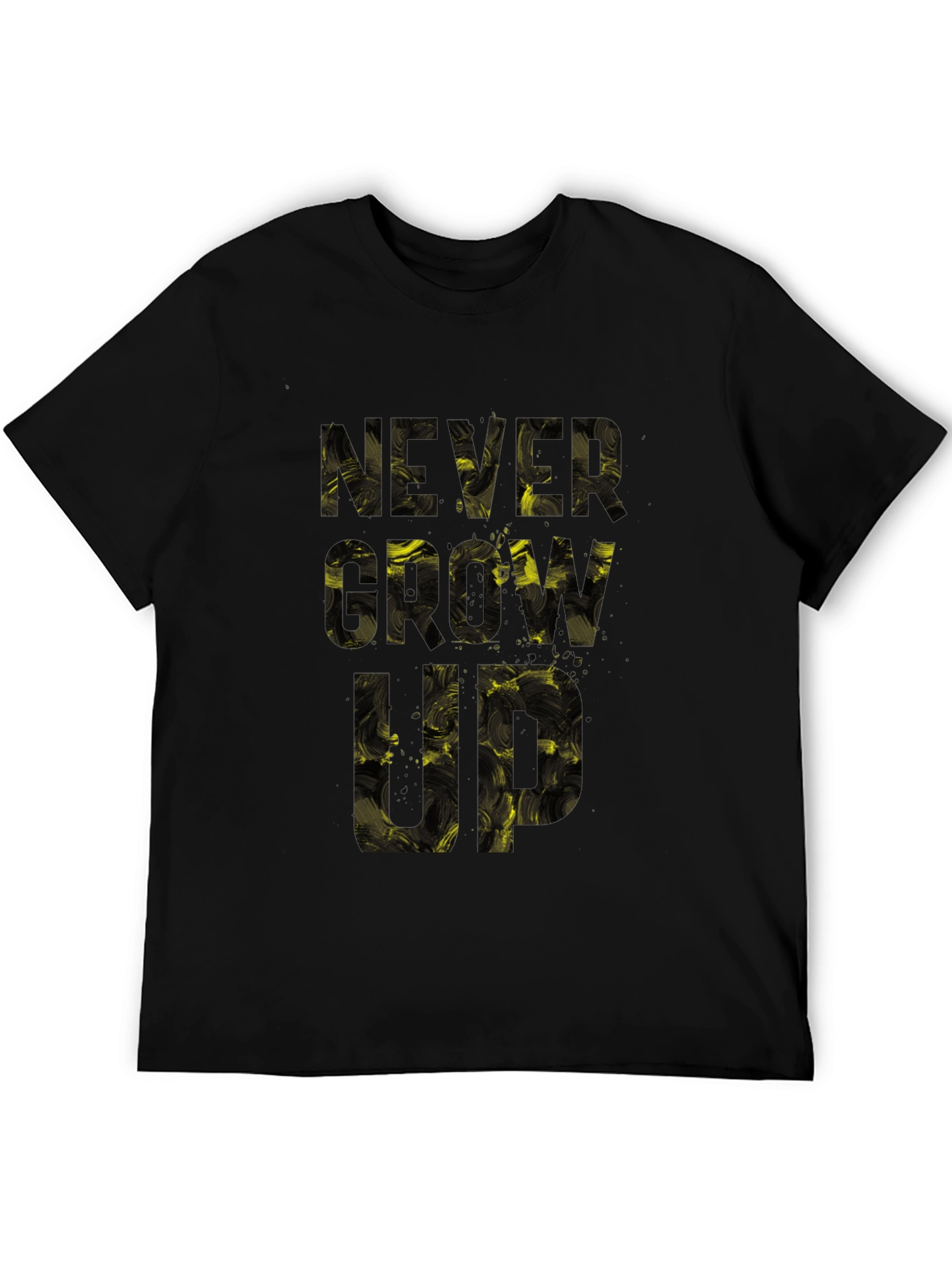 Never Grow Up Black T-Shirt - 5