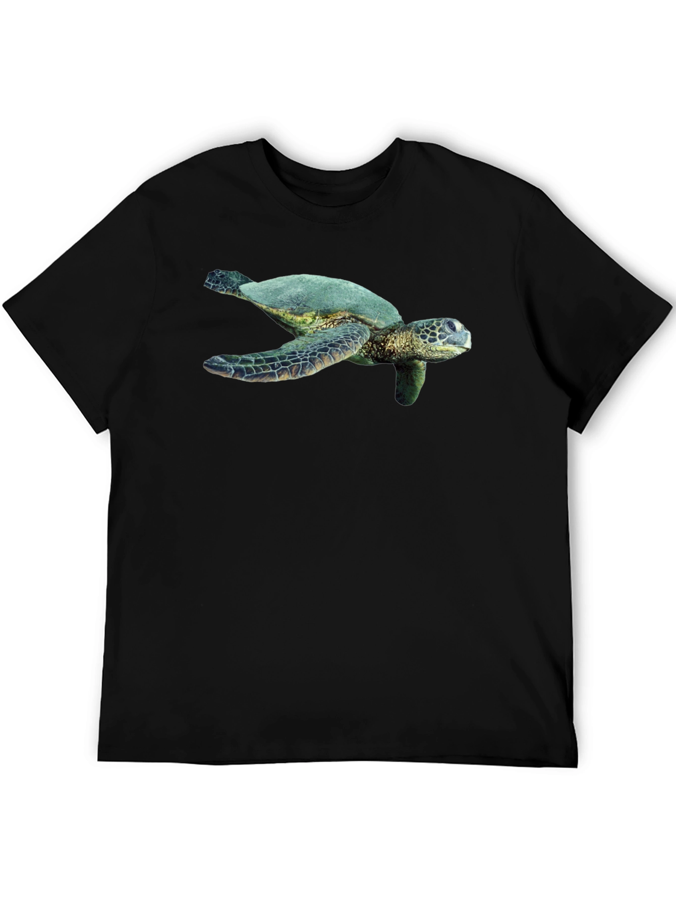 Black Sea Turtle Graphic Black T-Shirt view 5