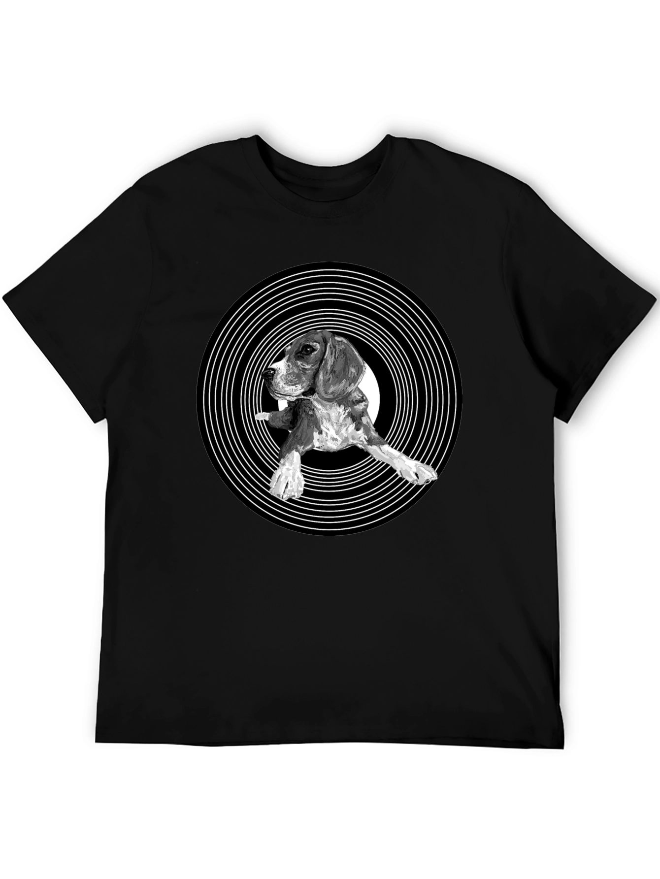 Vinyl Dog T-Shirt - Black Cotton Blend - 5
