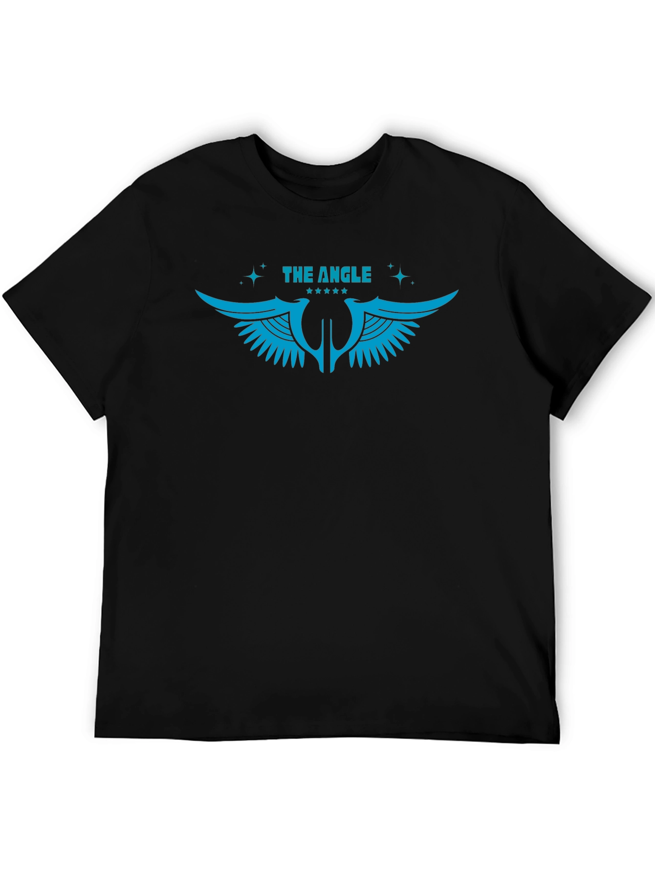 Black The Angle Graphic Print T-Shirt view 5