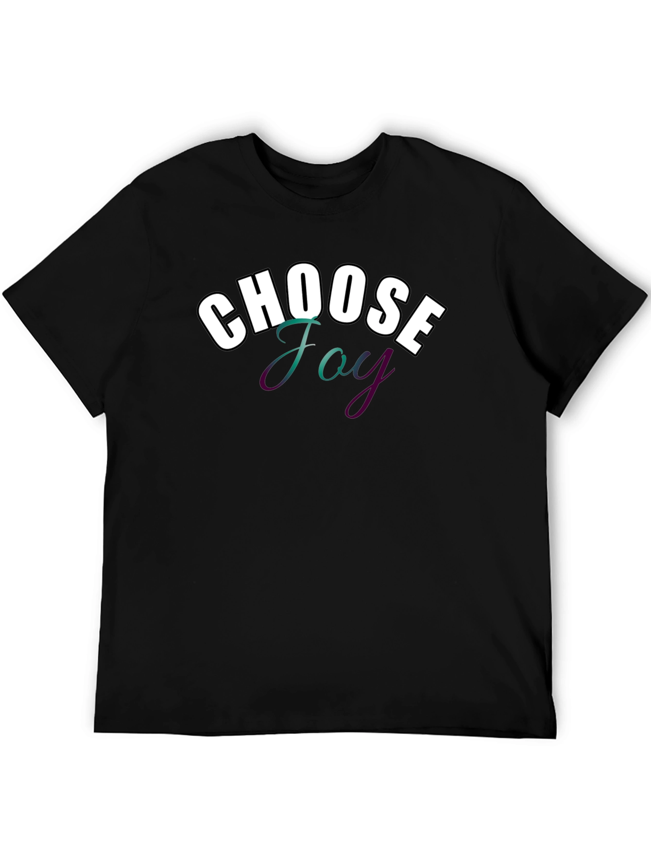 Black Choose Joy Graphic T-Shirt - Black view 5