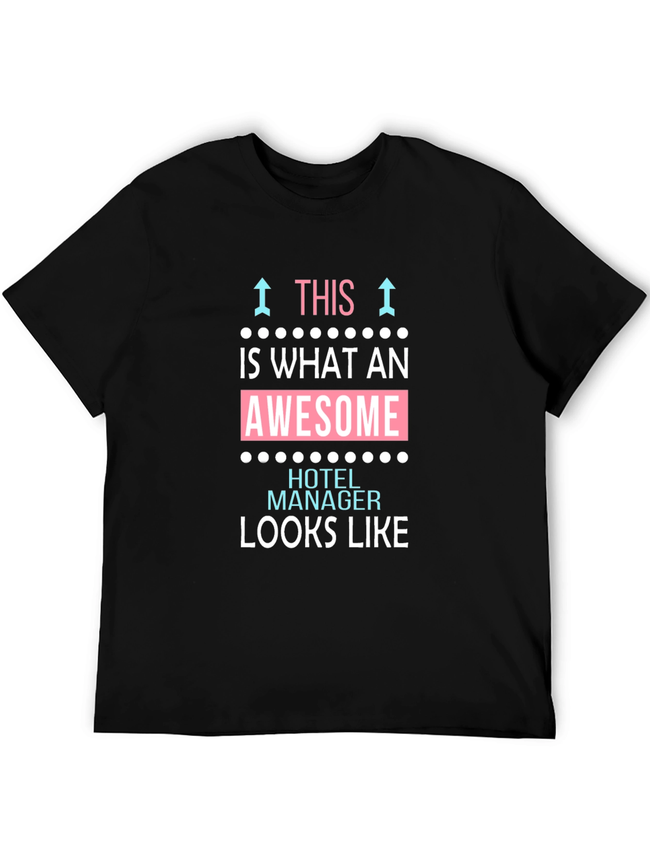 Black Awesome Hotel Manager T-Shirt - Funny Gift! view 5