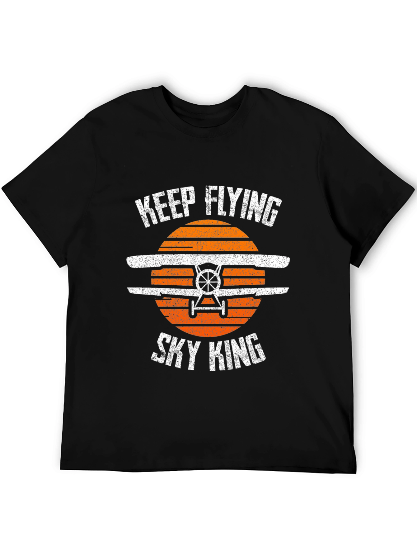 Black Keep Flying Sky King T-Shirt view 5