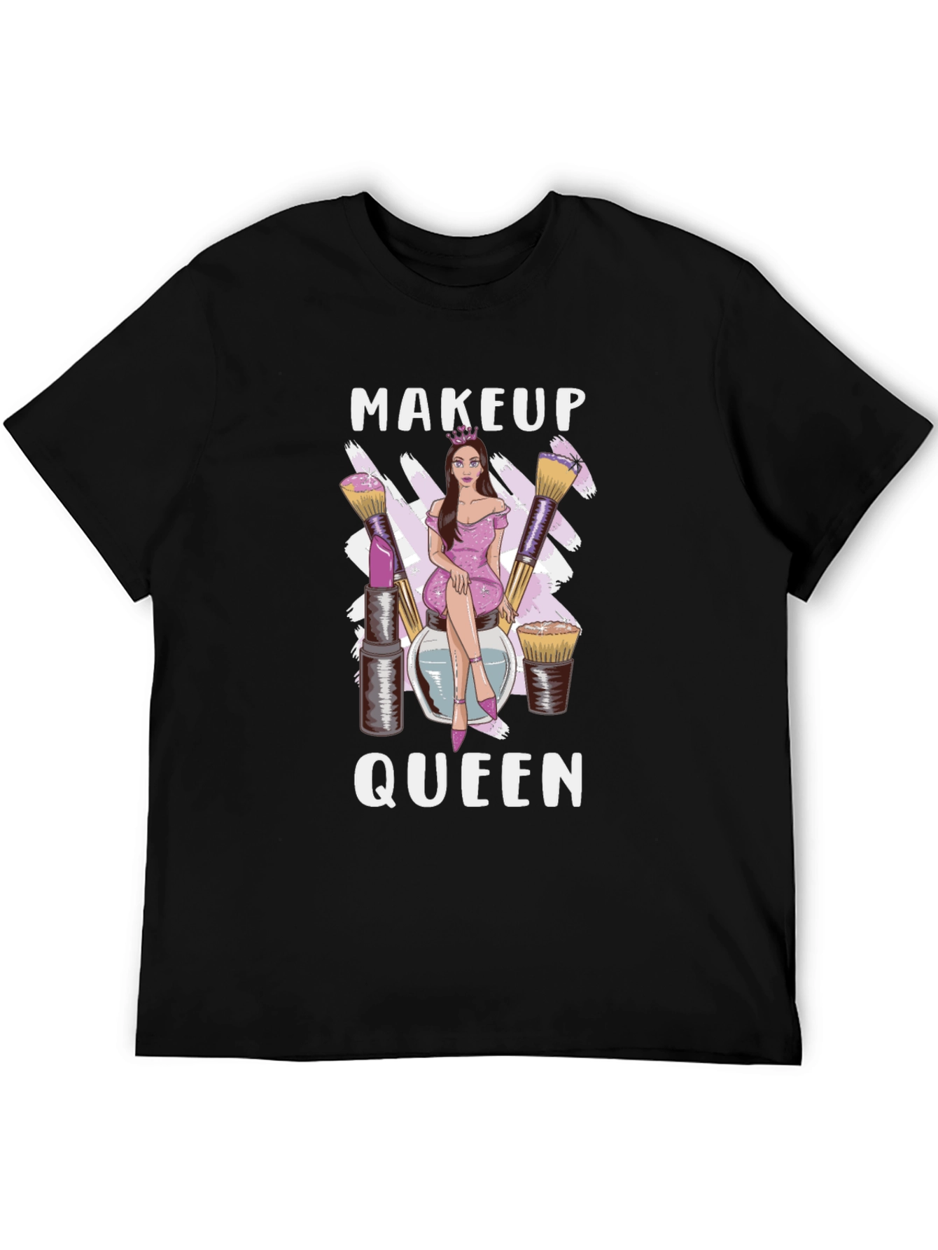 Black Makeup Queen Graphic Tee view 5