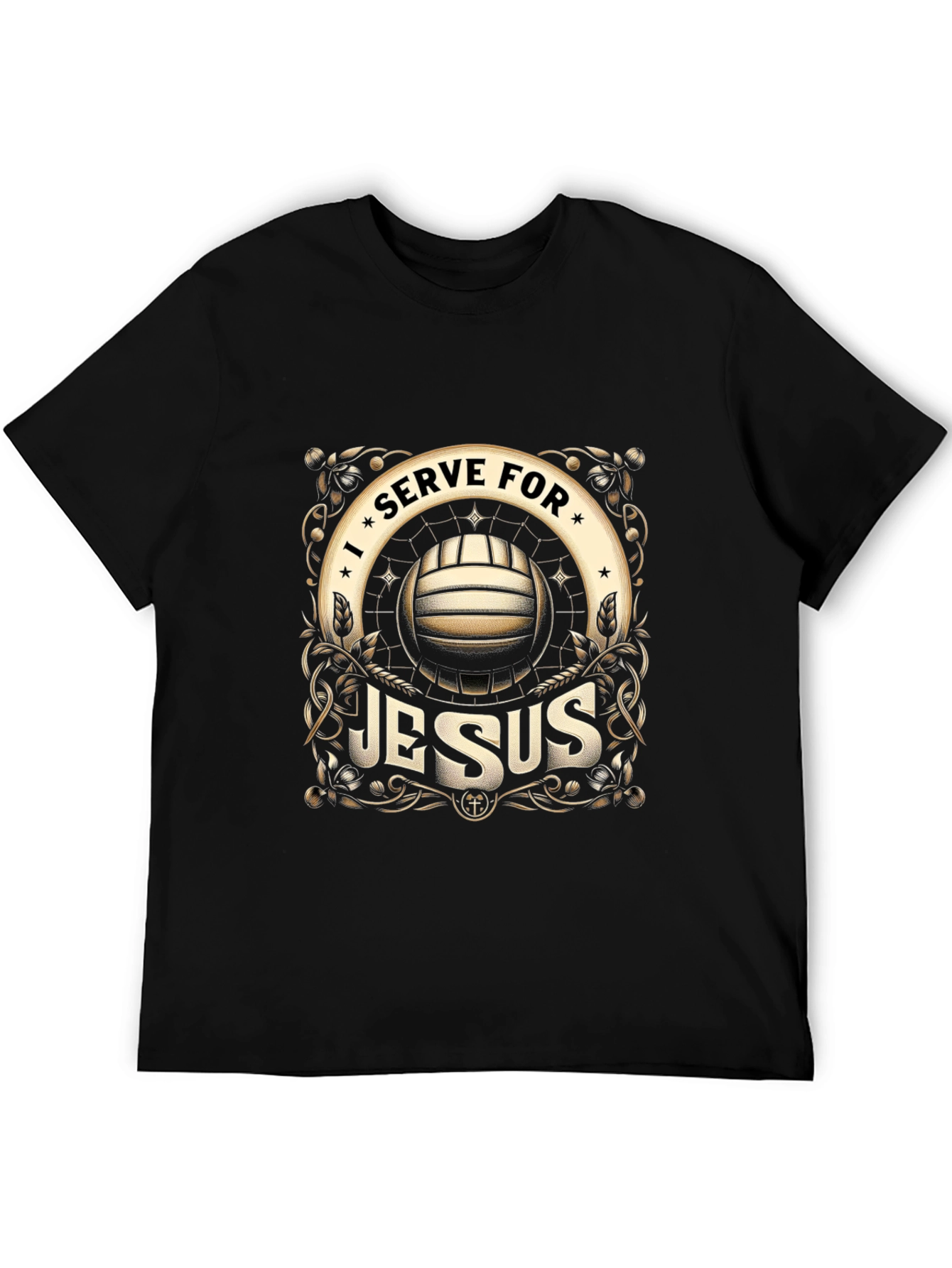 I Serve for Jesus Volleyball Graphic T-Shirt - 5