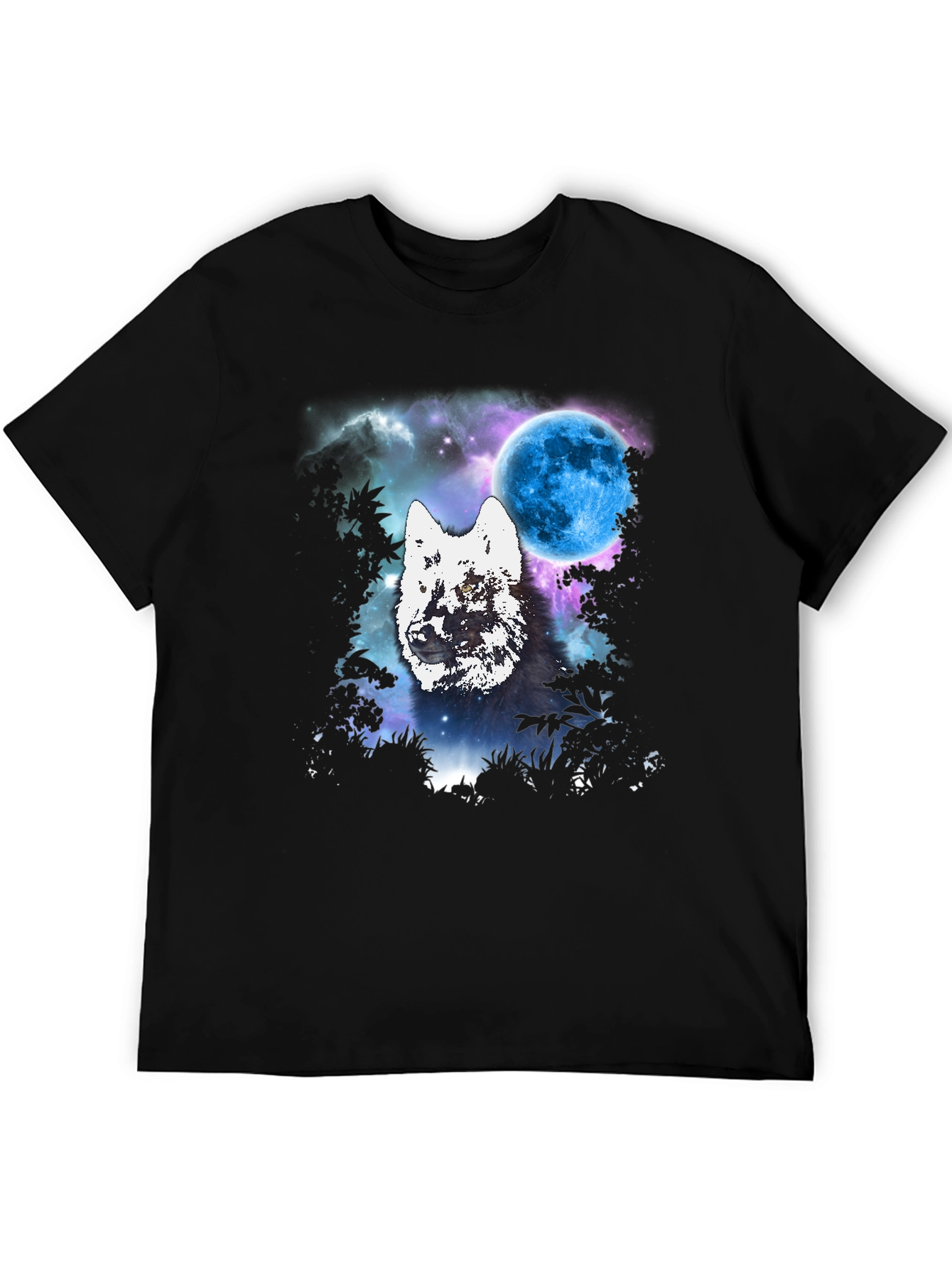 Black Wolf Moon Graphic Tee view 5