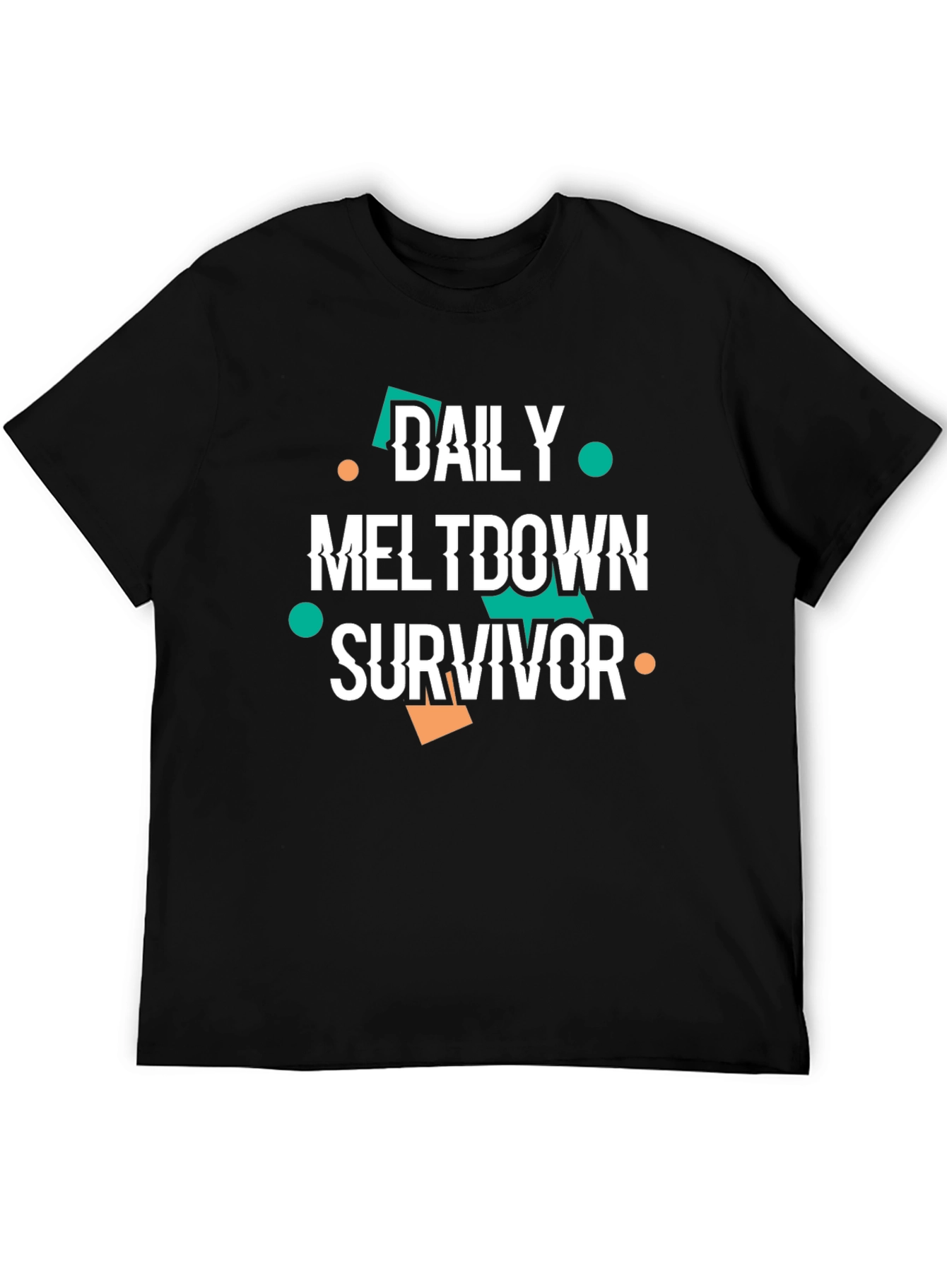 Black Daily Meltdown Survivor Graphic Tee view 5