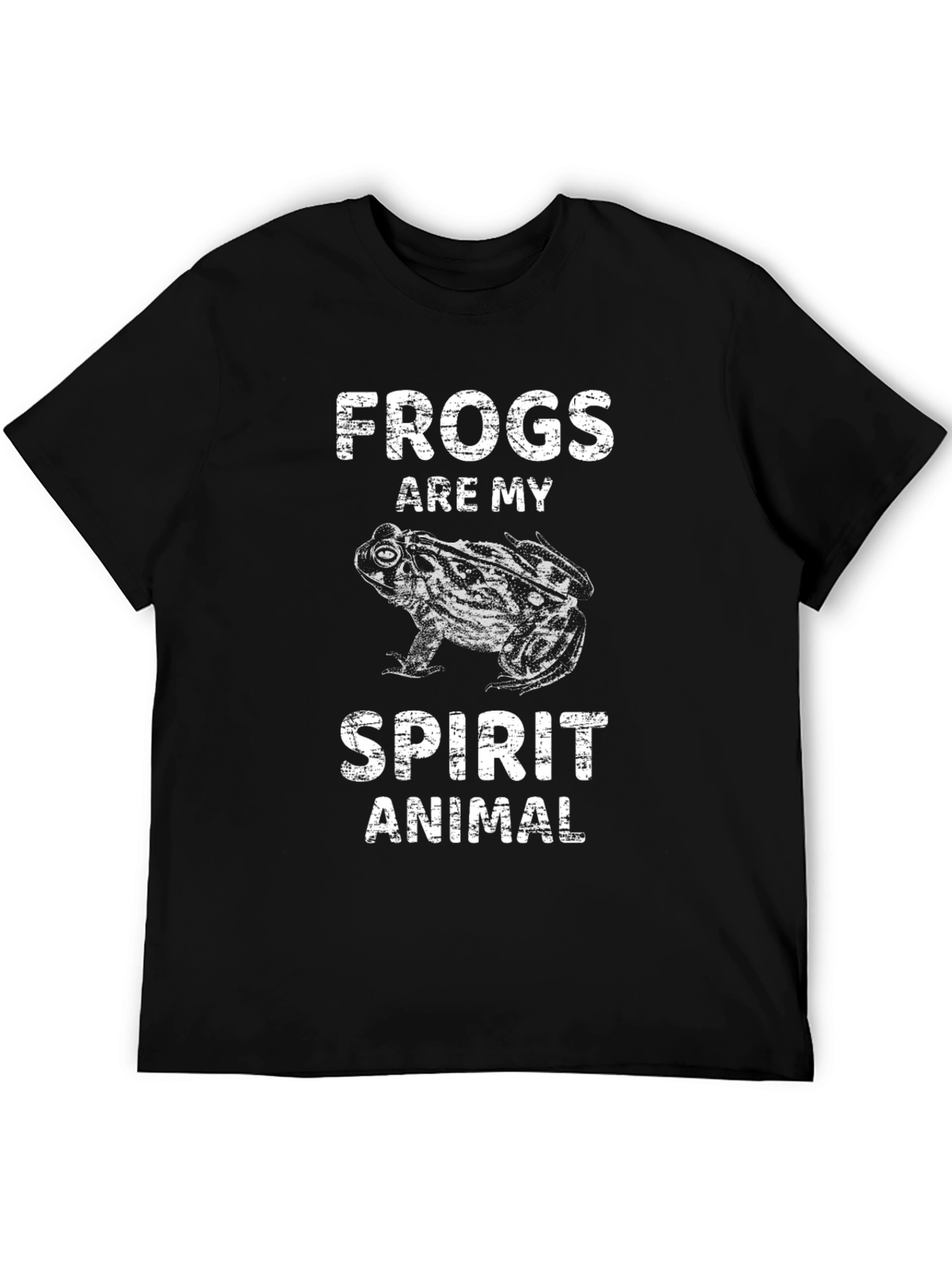 Black Frogs Are My Spirit Animal Graphic Tee - Black view 5