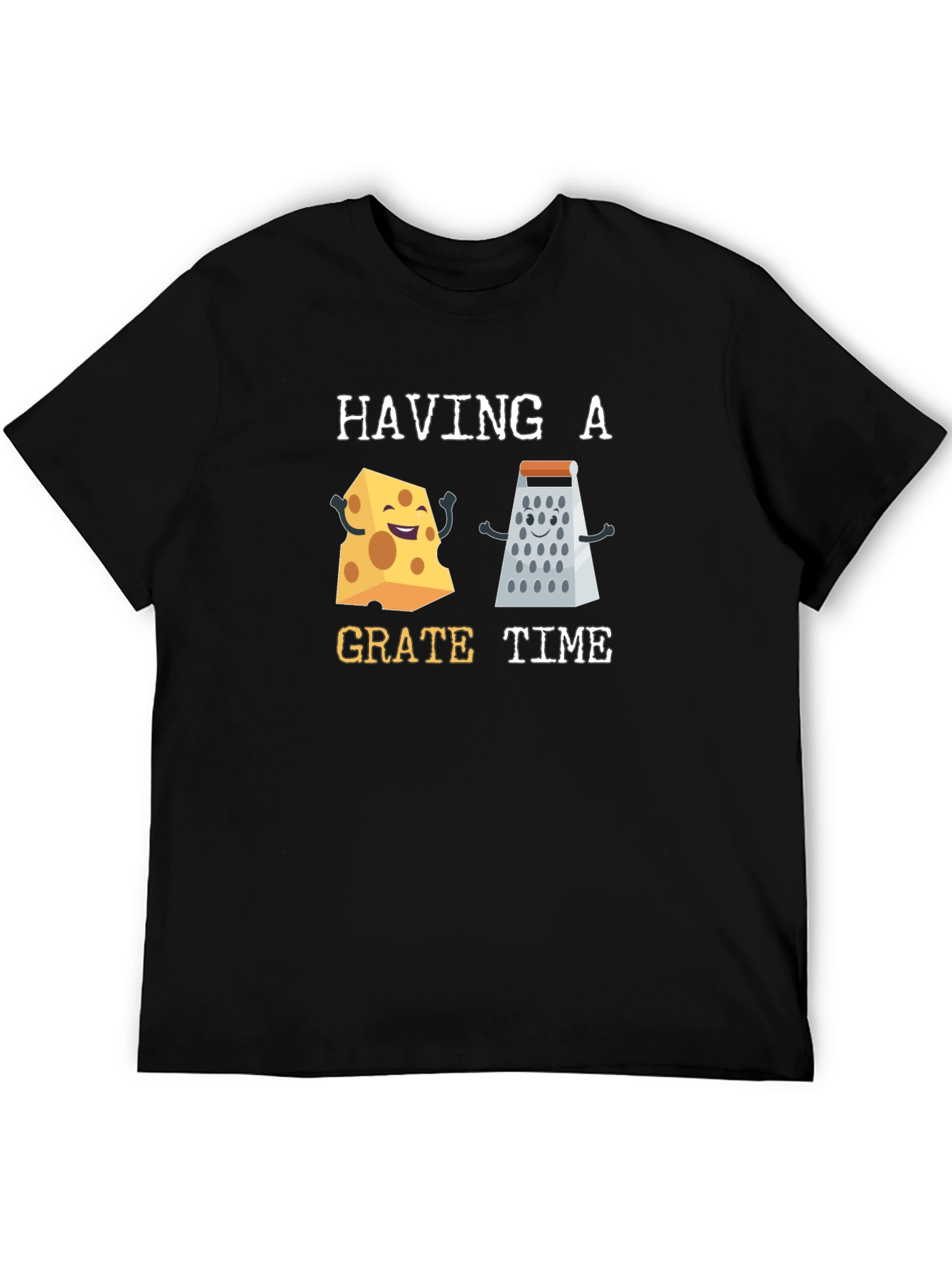 Black Funny Cheese Grater Humor Graphic Tee view 5