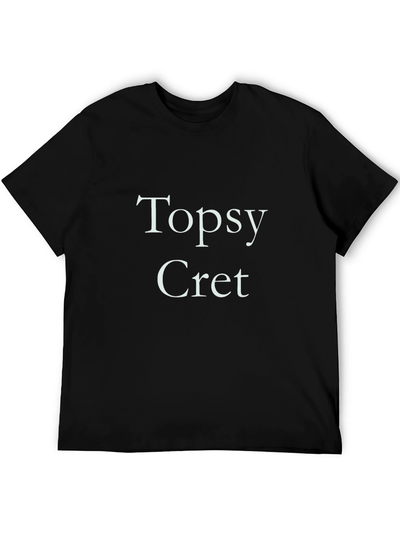 Black Topsy Cret Graphic Tee - Premium Cotton Blend view 5