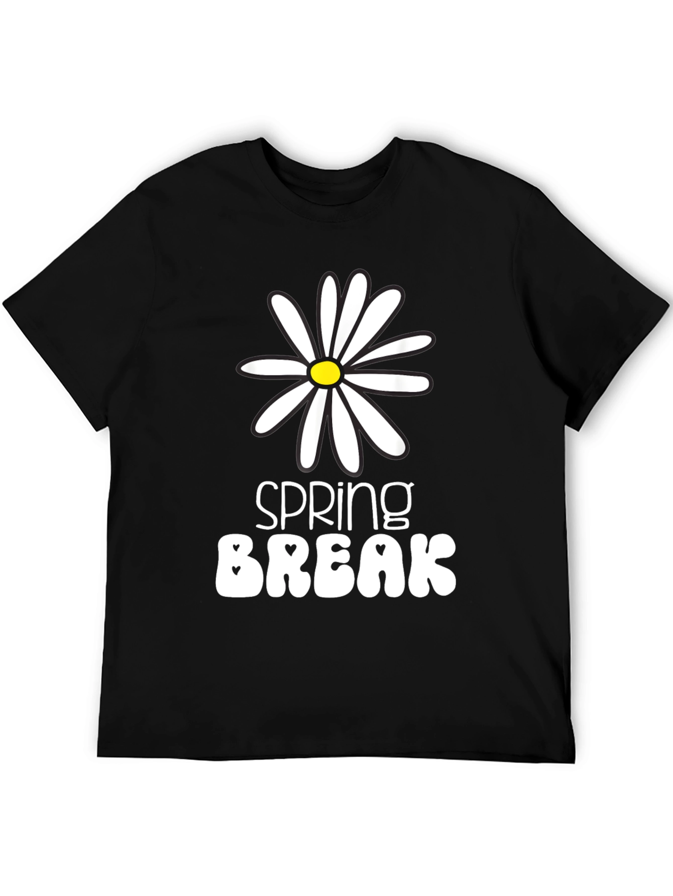Black Spring Break Daisy Graphic Tee - Unisex view 5
