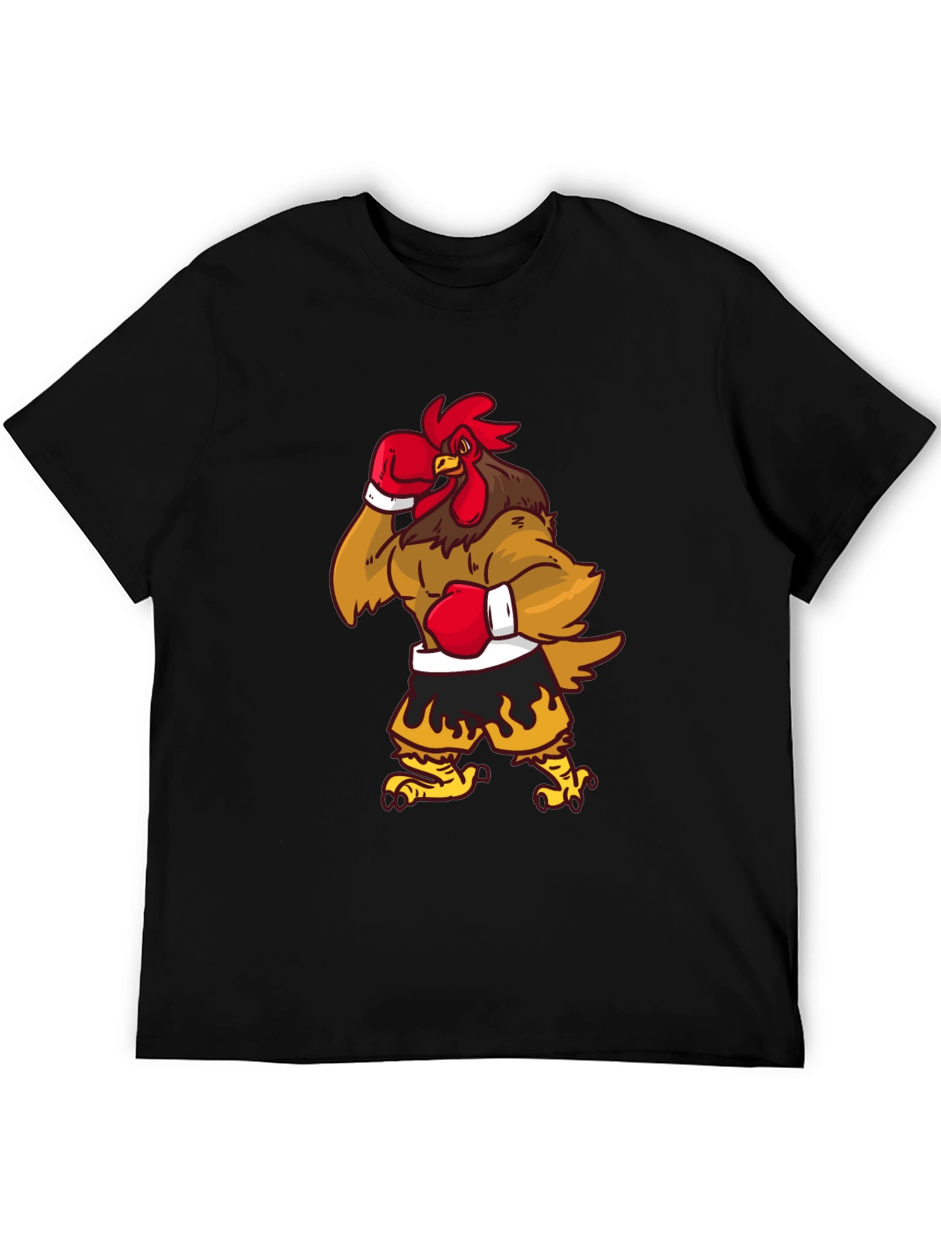Black Rooster Boxer Black T-Shirt view 5