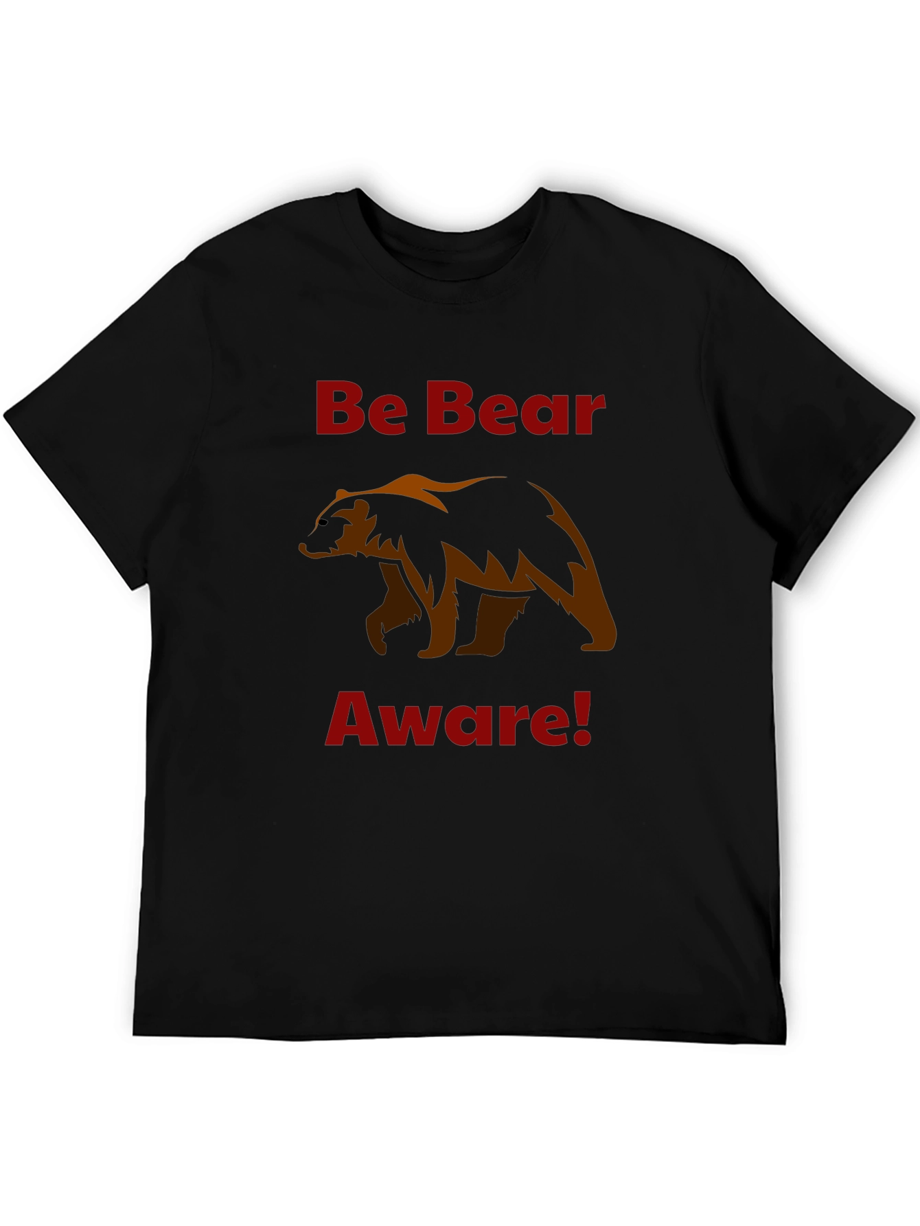 Black Be Bear Aware T-Shirt view 5