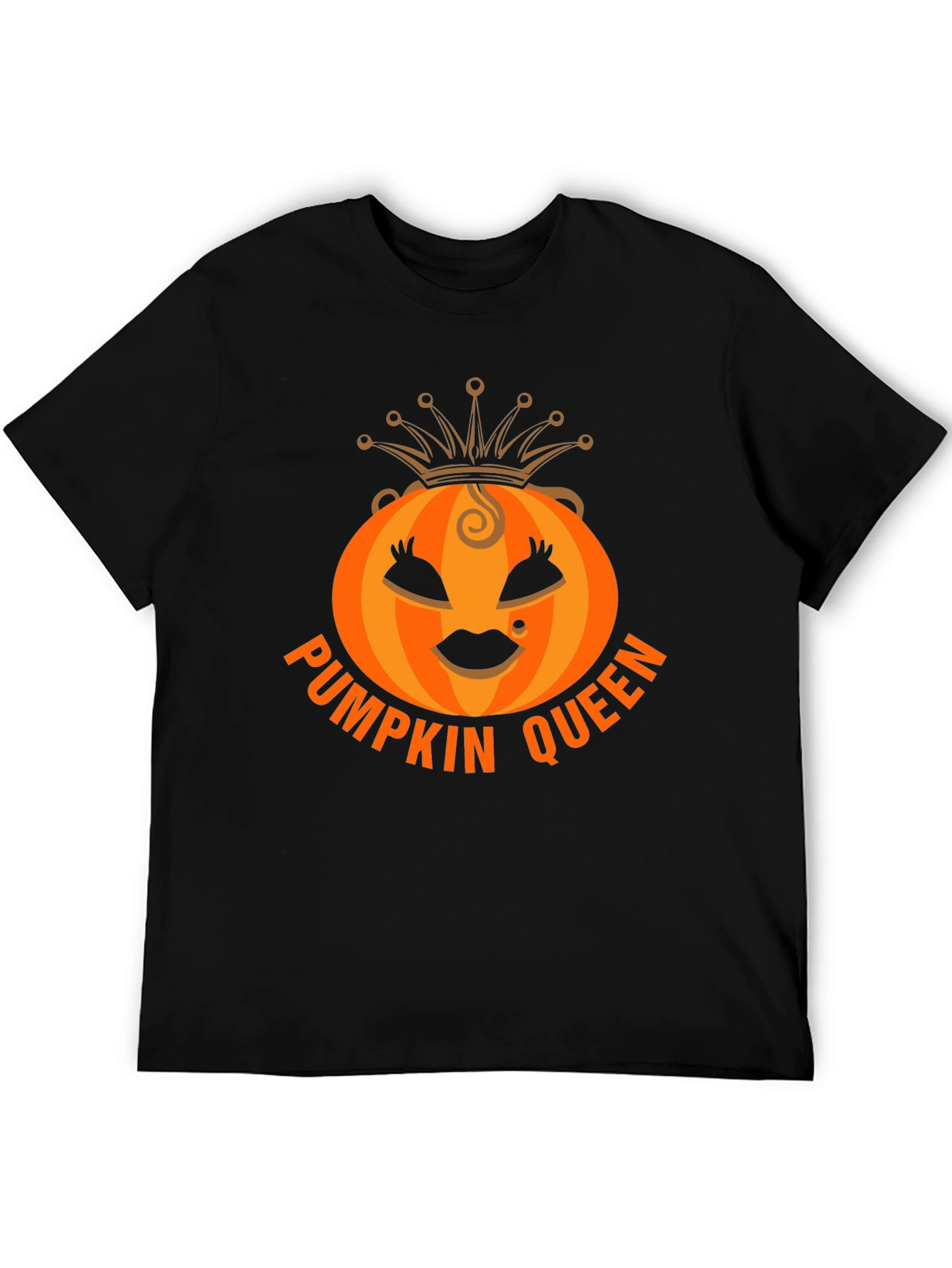 Black Pumpkin Queen Graphic Tee - Halloween Apparel view 5