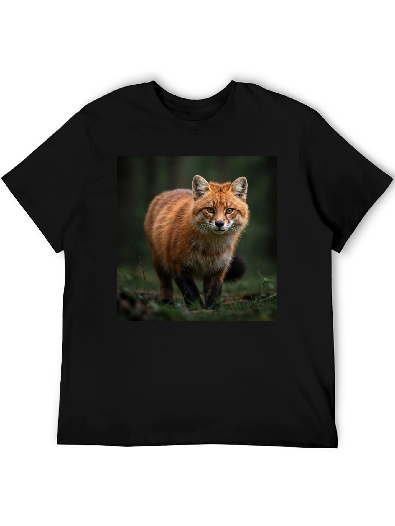 Black Fox Graphic T-Shirt - Nature Lover Tee view 5