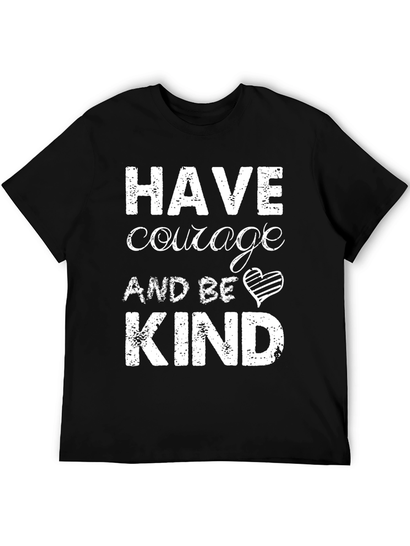 Black Have Courage and Be Kind Graphic Tee view 5