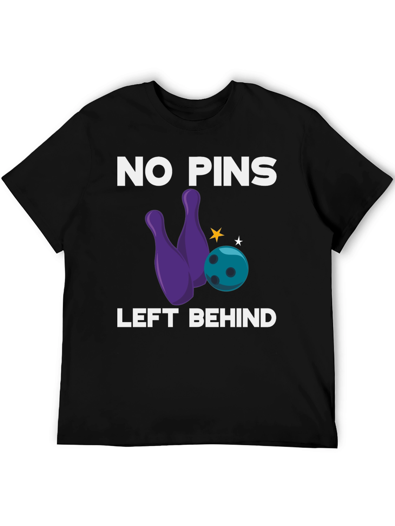 Black Bowling Shirt: No Pins Left Behind view 5