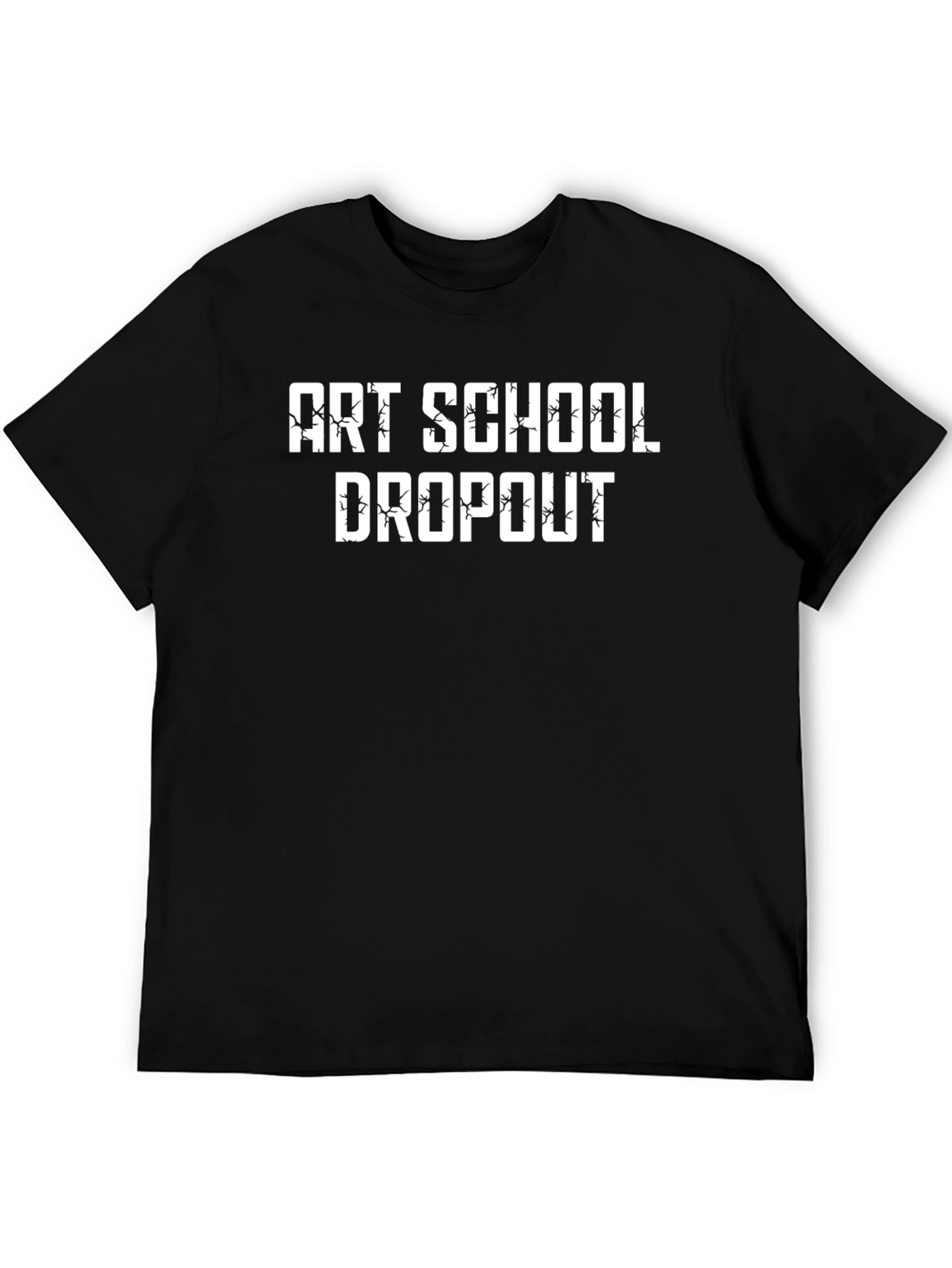 Black Art School Dropout Graphic Tee - Black Cotton view 5