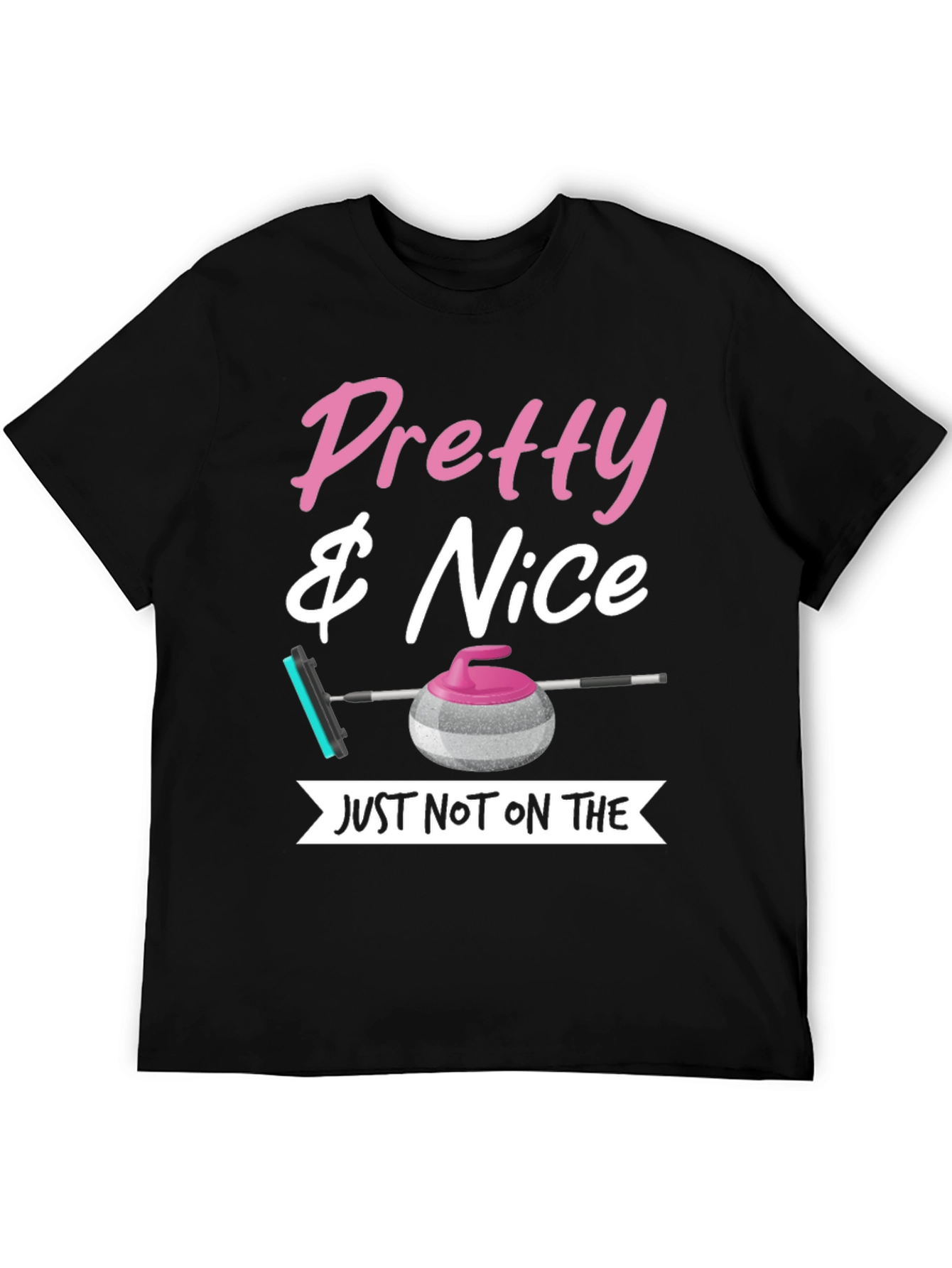 Black Pretty & Nice Curling T-Shirt view 5