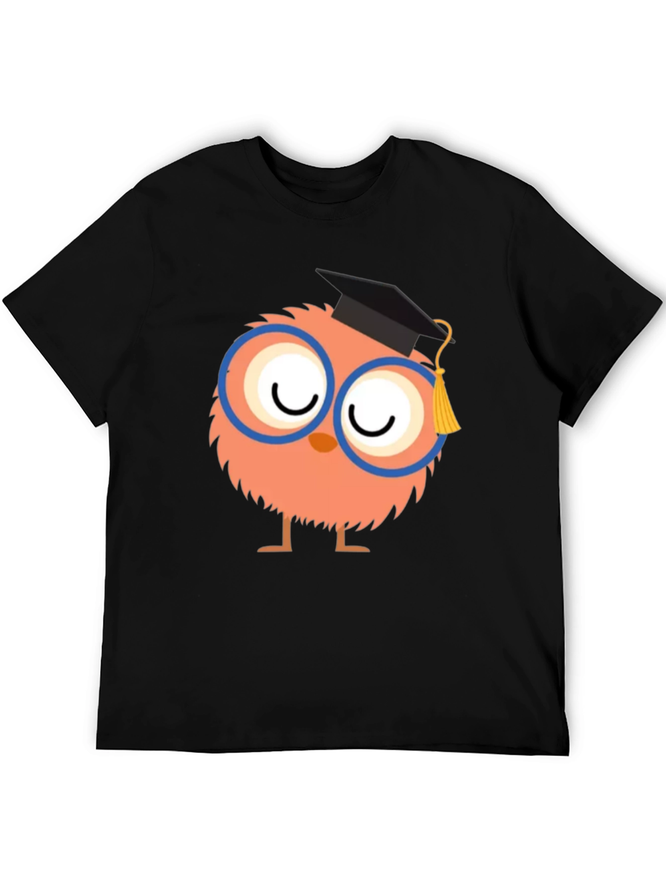 Black Cute Graduate Owl T-Shirt view 5