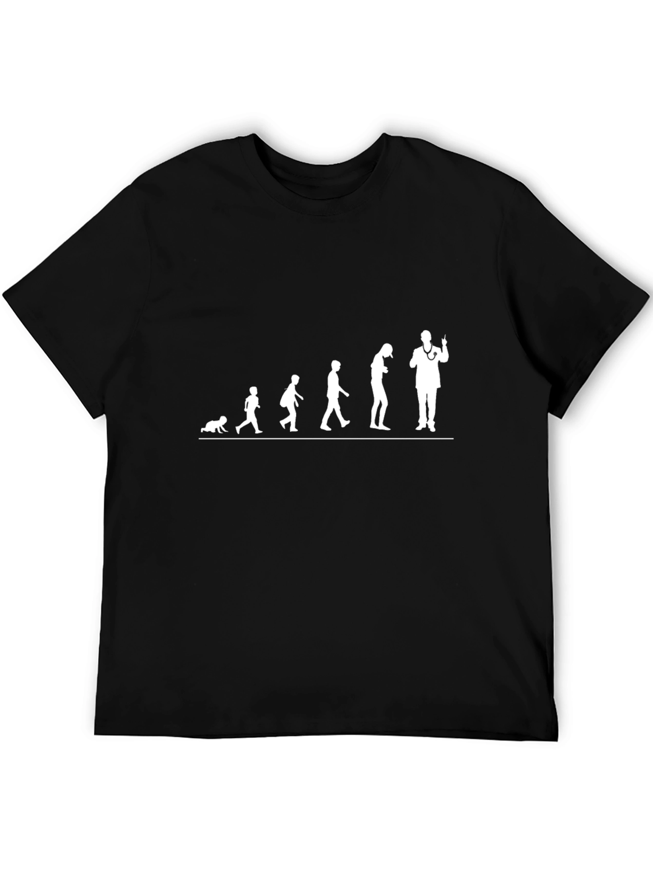 Black Evolution of a Doctor T-Shirt view 5