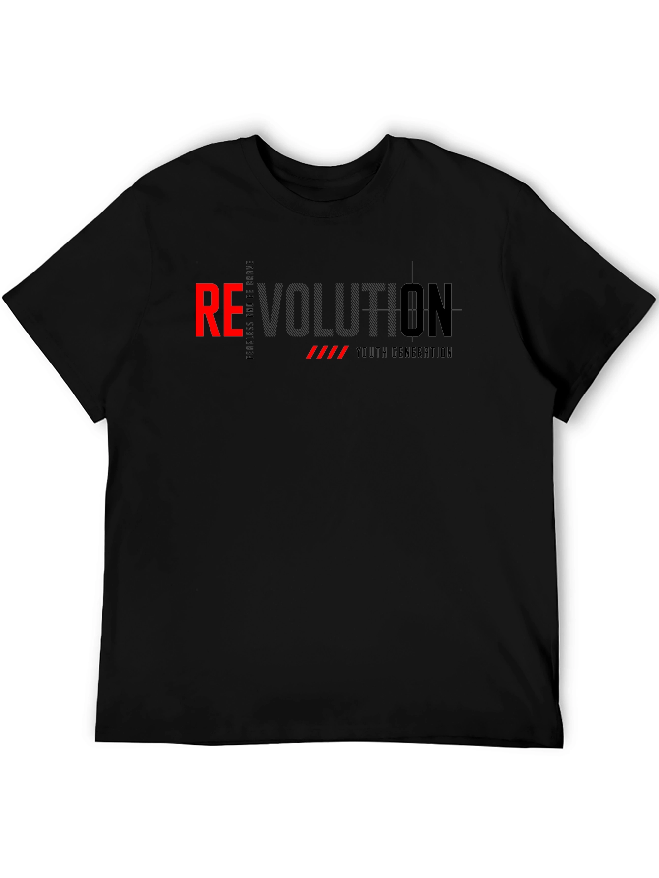 Black Revolution Graphic Print Men's T-Shirt view 5