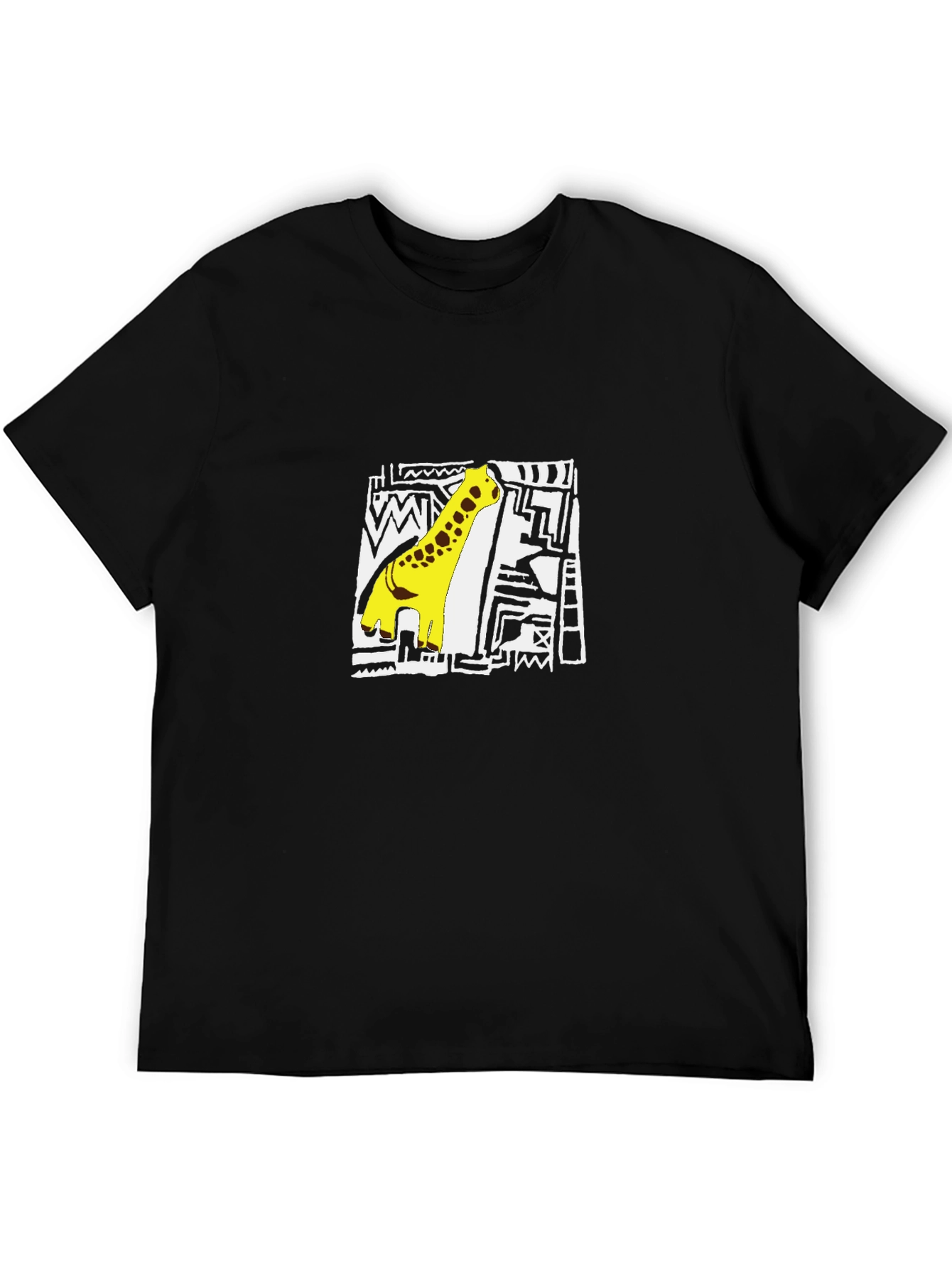 Dino Graphic Tee - Cool Black Cotton T-Shirt - 5