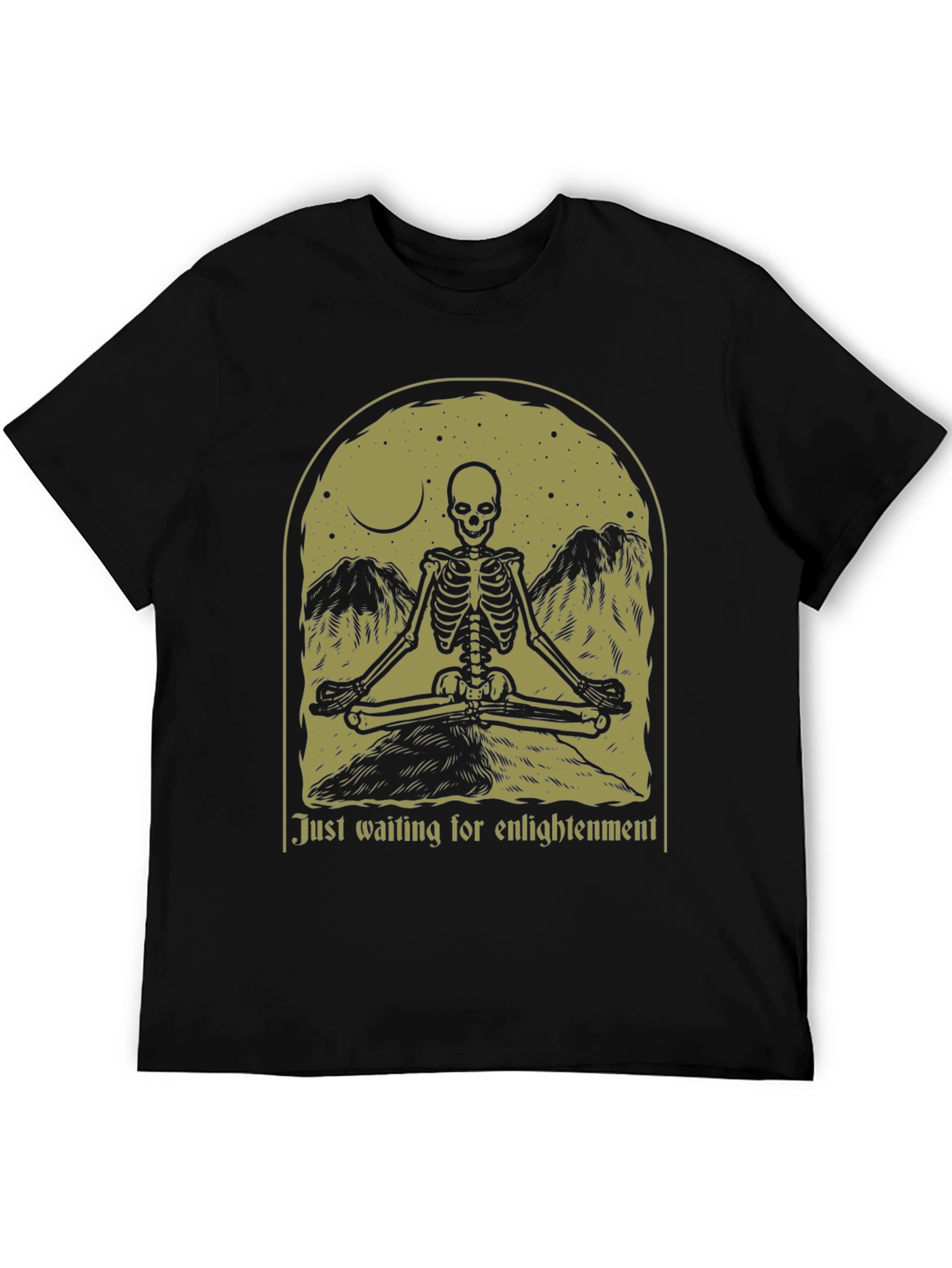 Black Enlightenment Skeleton Graphic Tee view 5