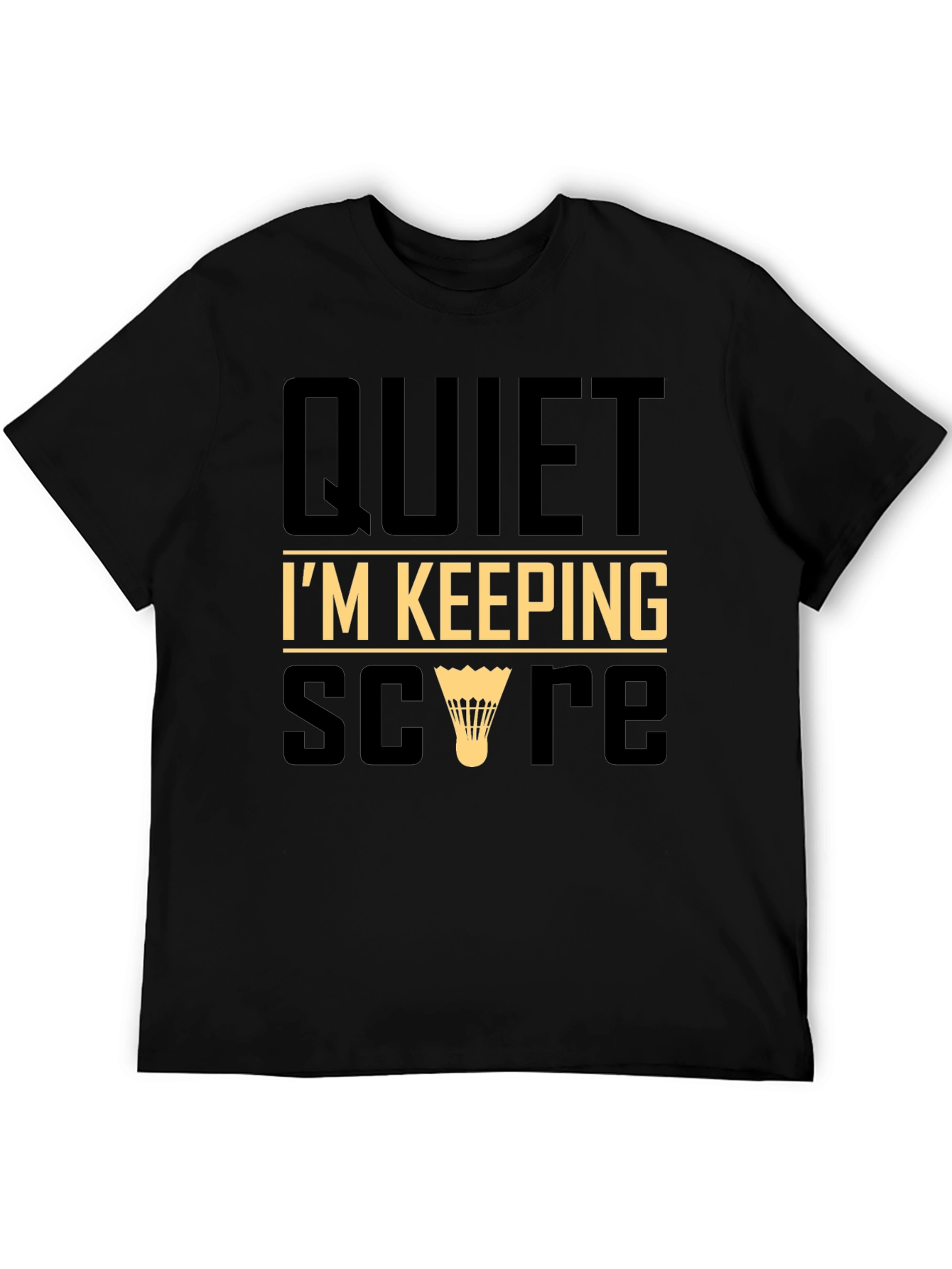 Black Quiet I'm Keeping Score T-Shirt view 5