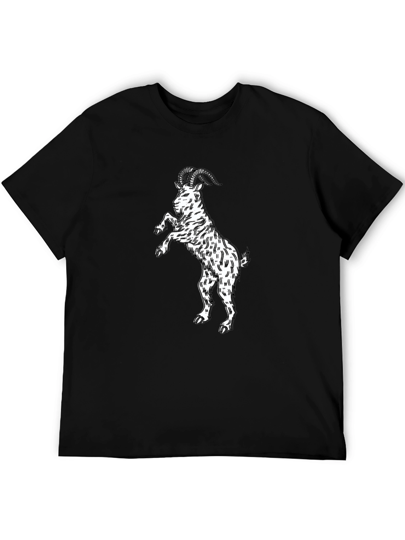 Black Black Goat Graphic Tee - Stand Out Style view 5