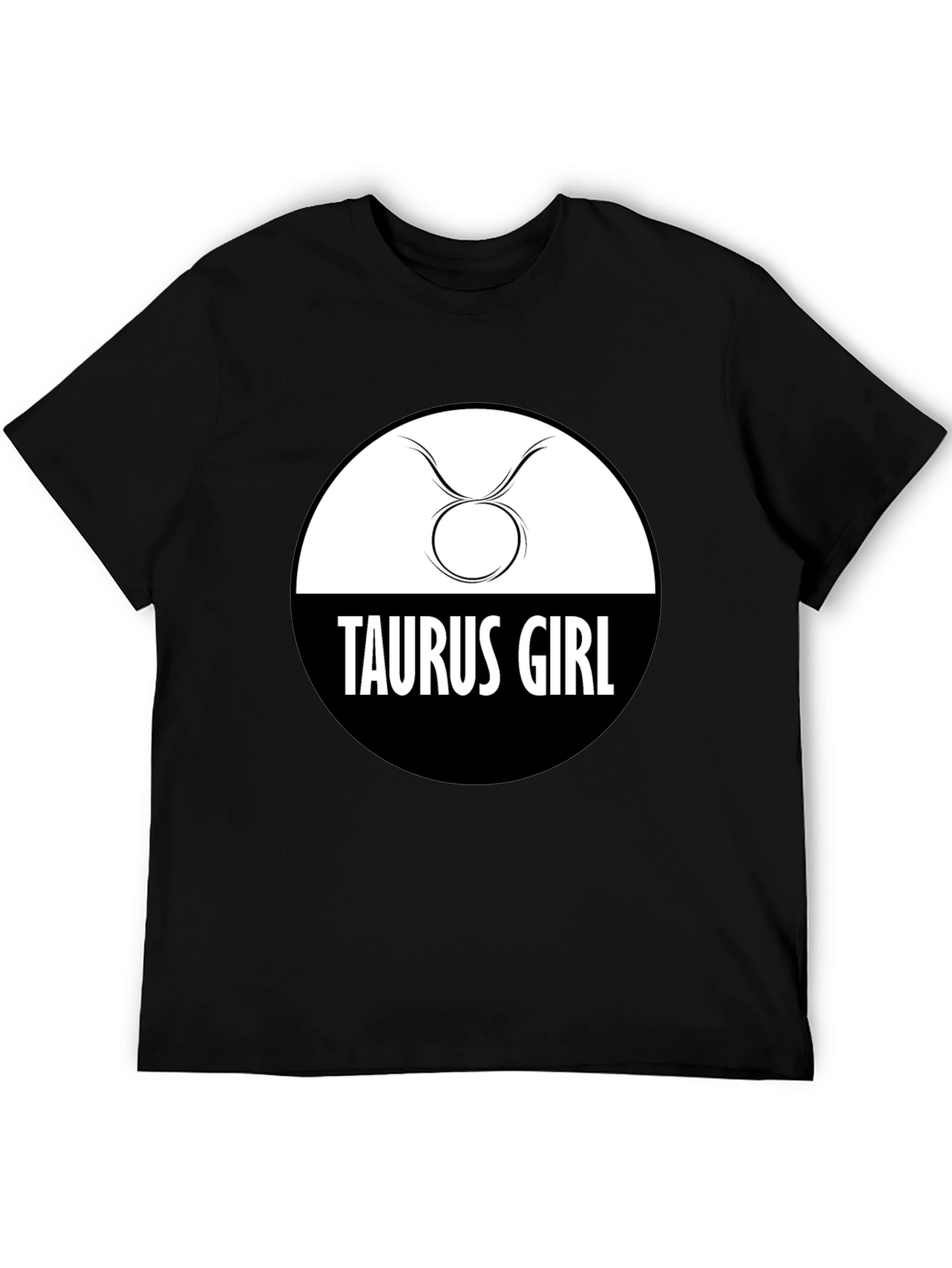 Black Taurus Girl Zodiac Sign Graphic Tee view 5