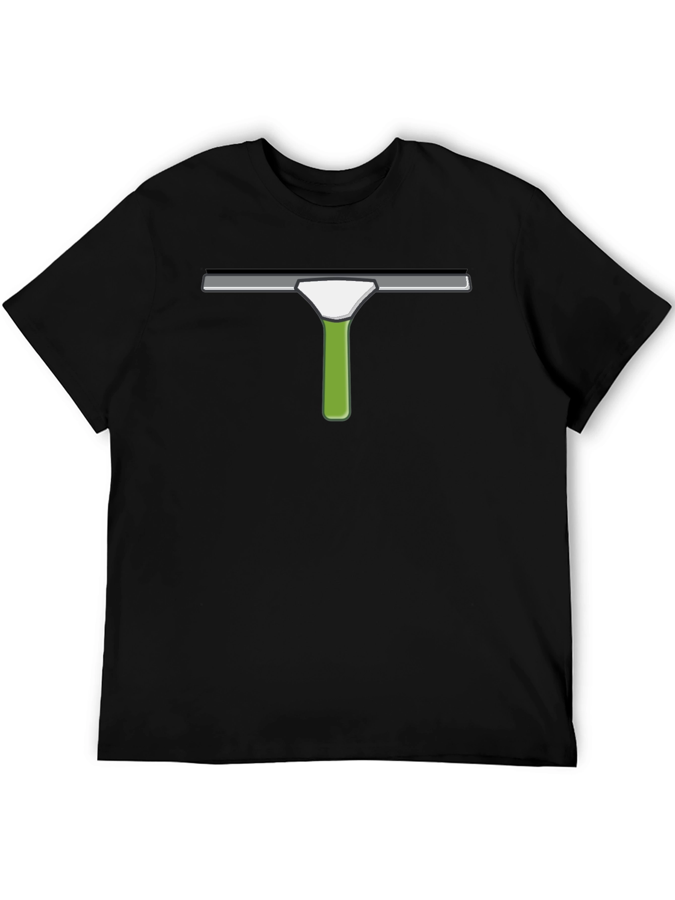 Black Wiper Graphic Tee - Funny Cleaning Crew T-Shirt view 5