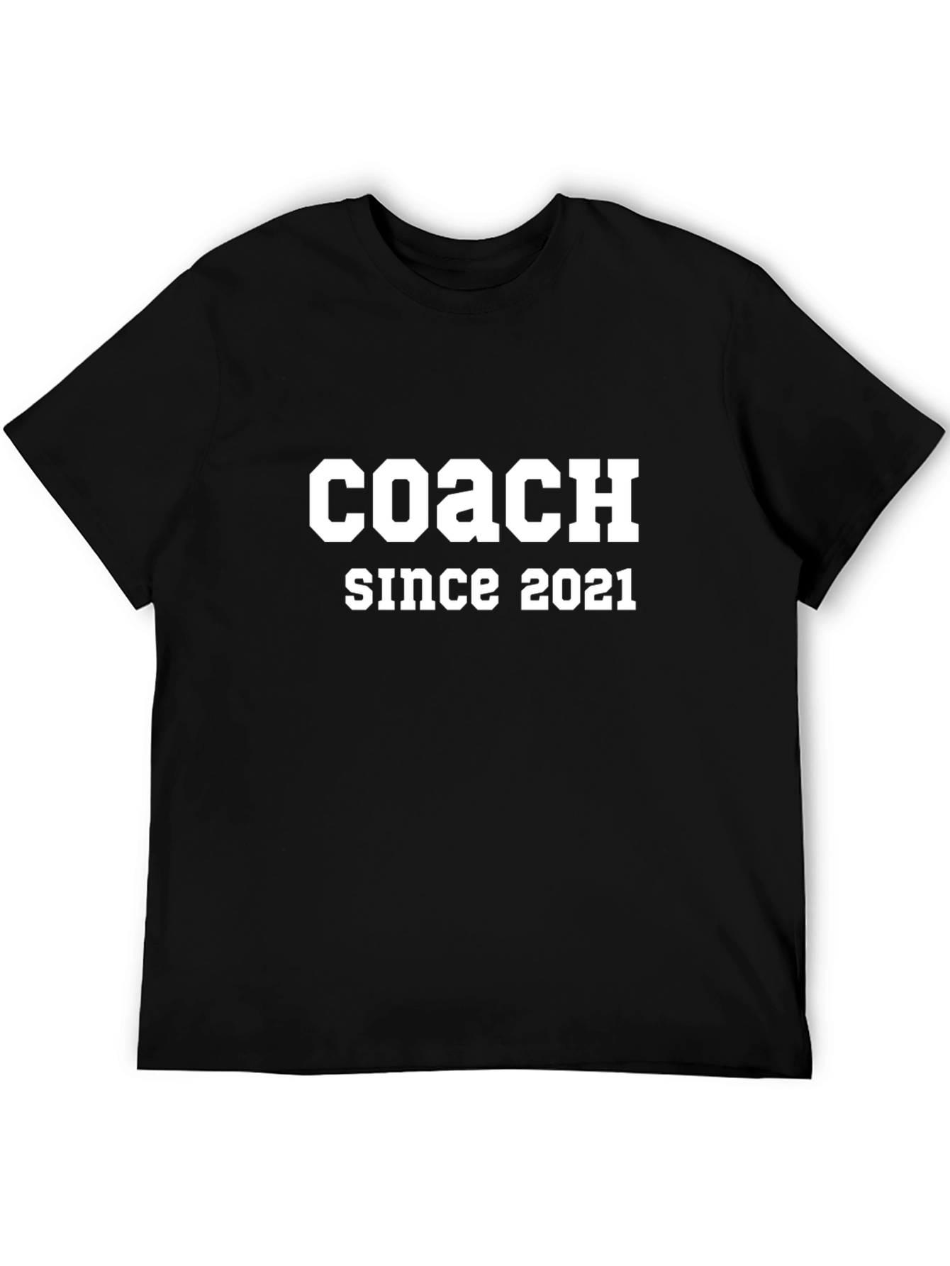 Black Coach Since 2021 T-Shirt - Gift for Coaches view 5