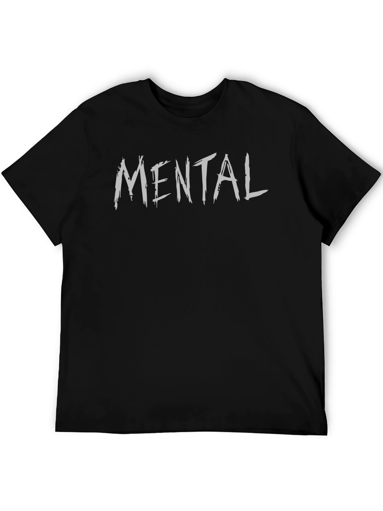 Black Mental Graphic Tee - Casual Style view 5