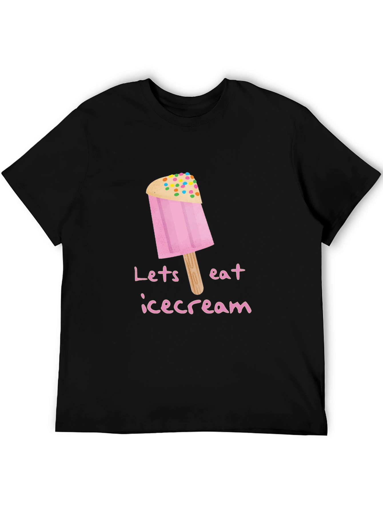 Black Ice Cream Popsicle Graphic Tee view 5