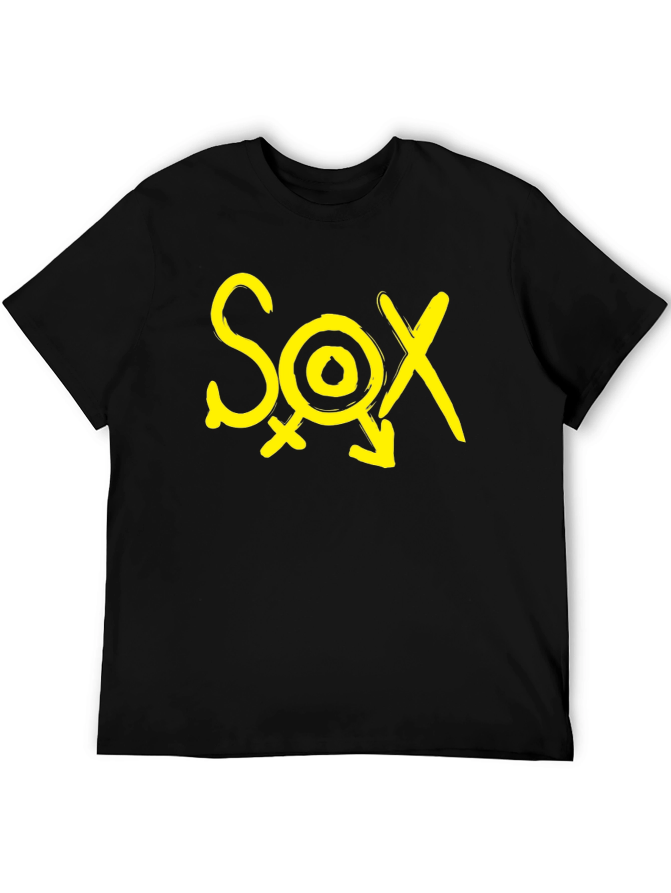 Black Black T-Shirt - SOX Yellow Graphic Print view 5