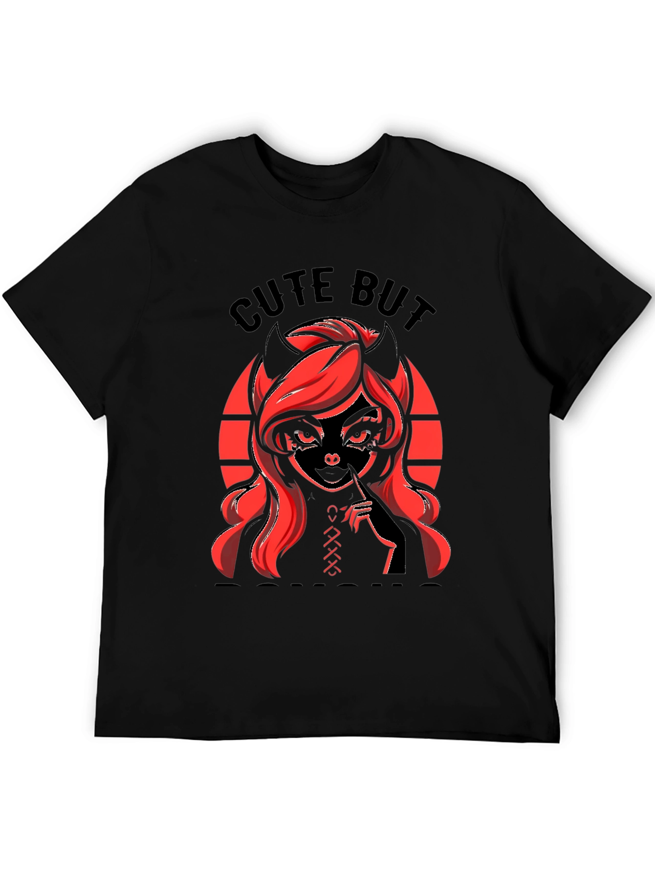 Black Cute But Devilish Graphic T-Shirt view 5