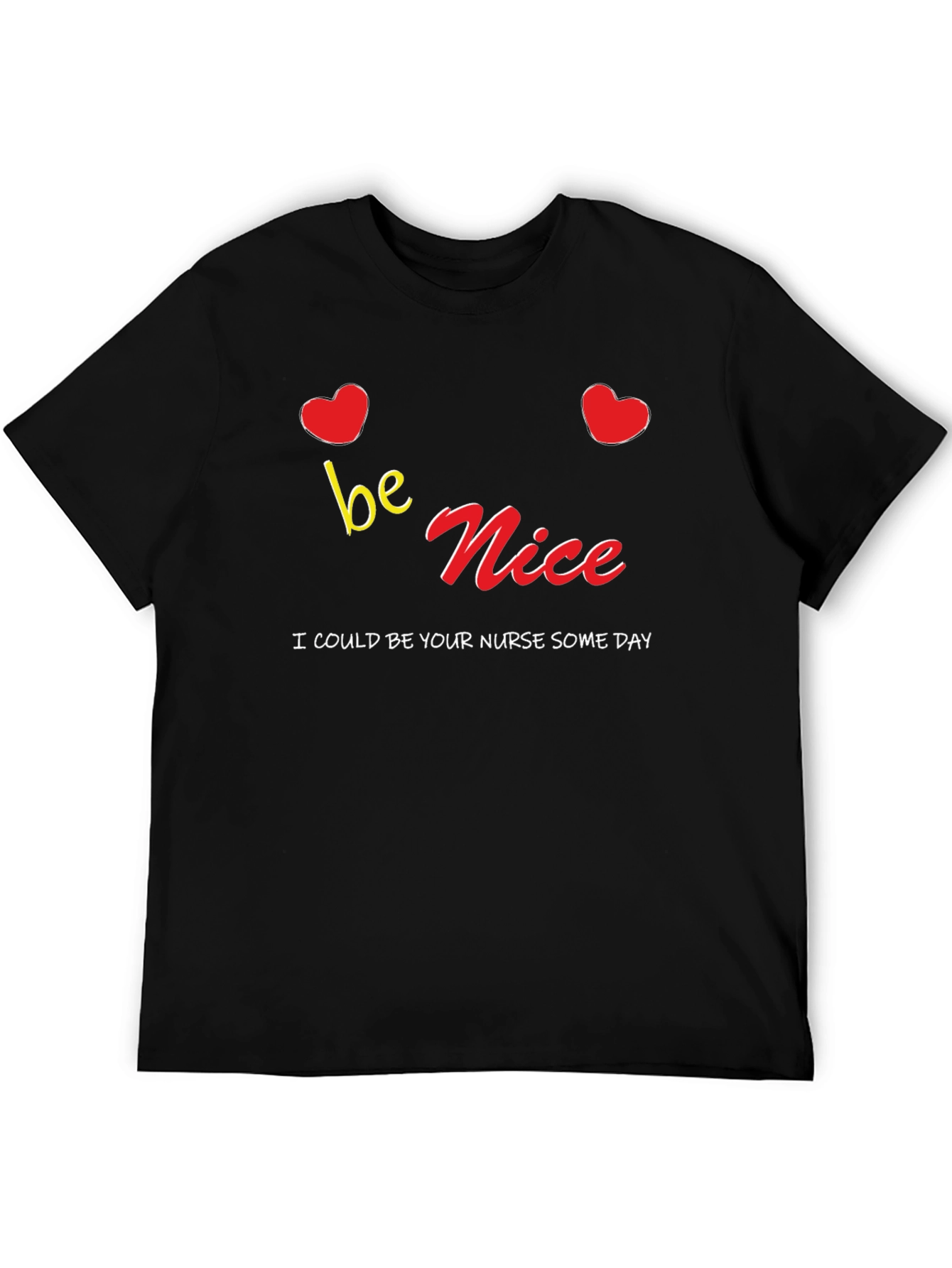 Black Be Nice Nurse T-Shirt view 5