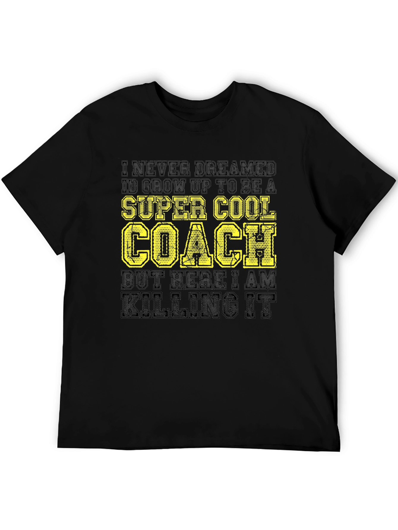 Black Super Cool Coach Black T-Shirt view 5