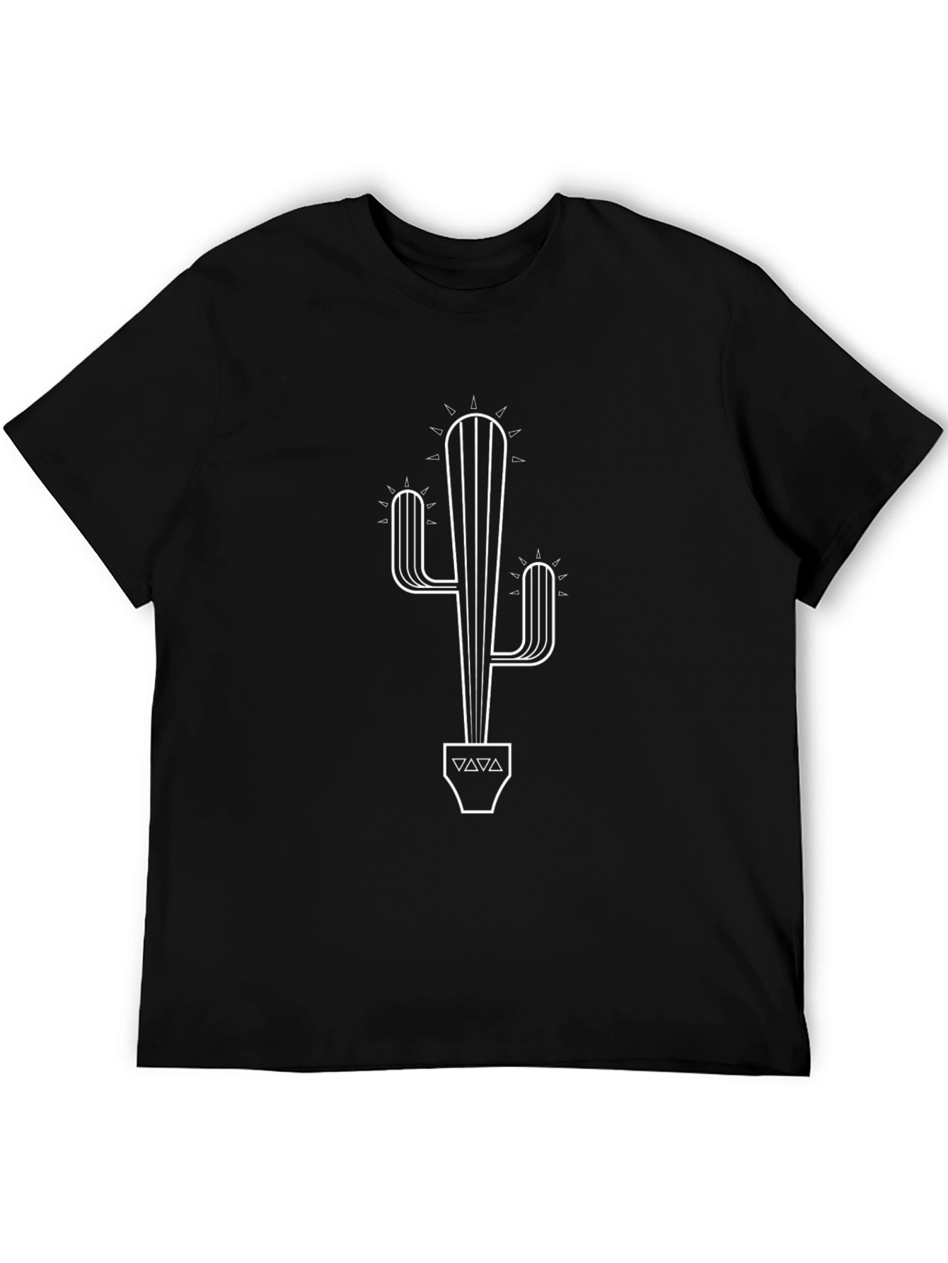 Black Cactus Graphic Black T-Shirt - Desert Style view 5