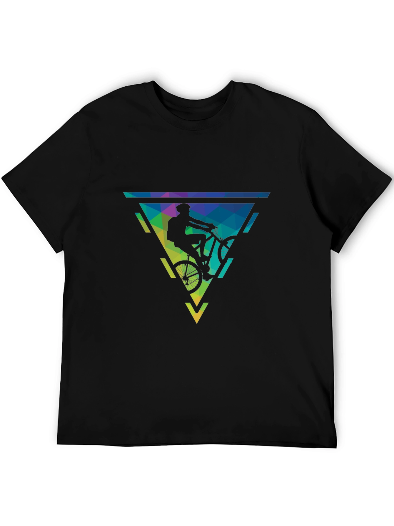Mountain Bike Graphic Tee - Black Cotton - 5