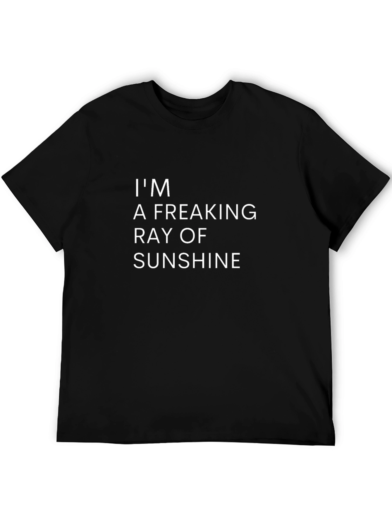 Black I'm a Freaking Ray of Sunshine Graphic Tee - Black view 5