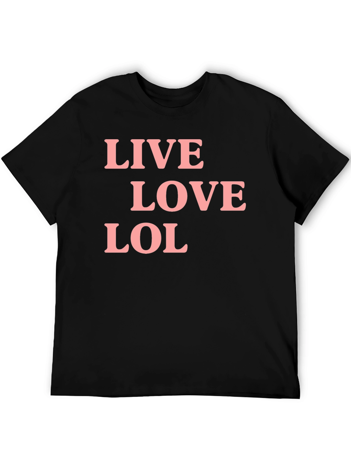 Black Live Love LOL Graphic Tee view 5